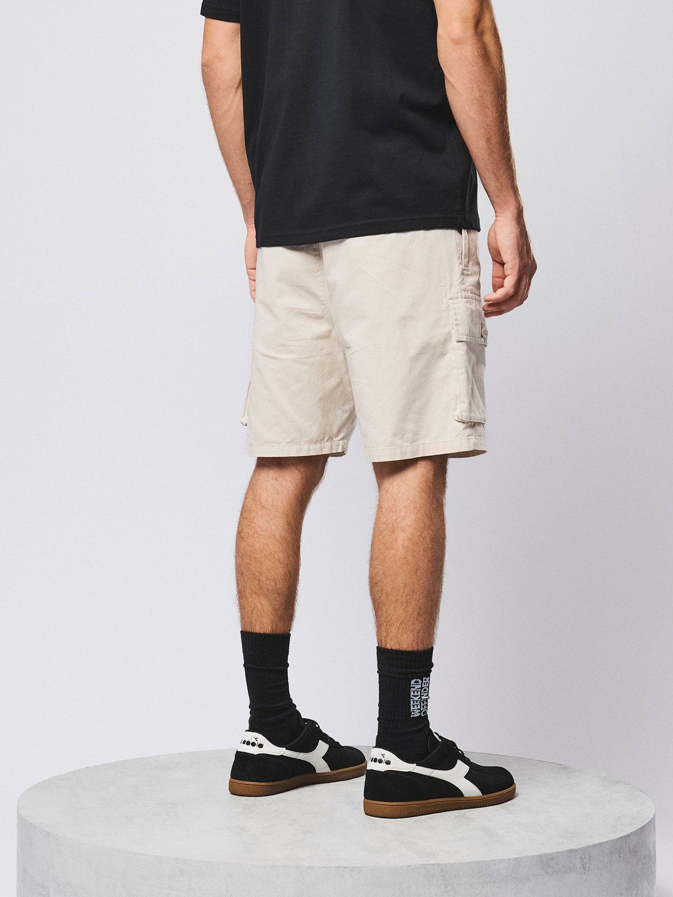  image of weekend-offender-scopello-drawstring-shorts-beige