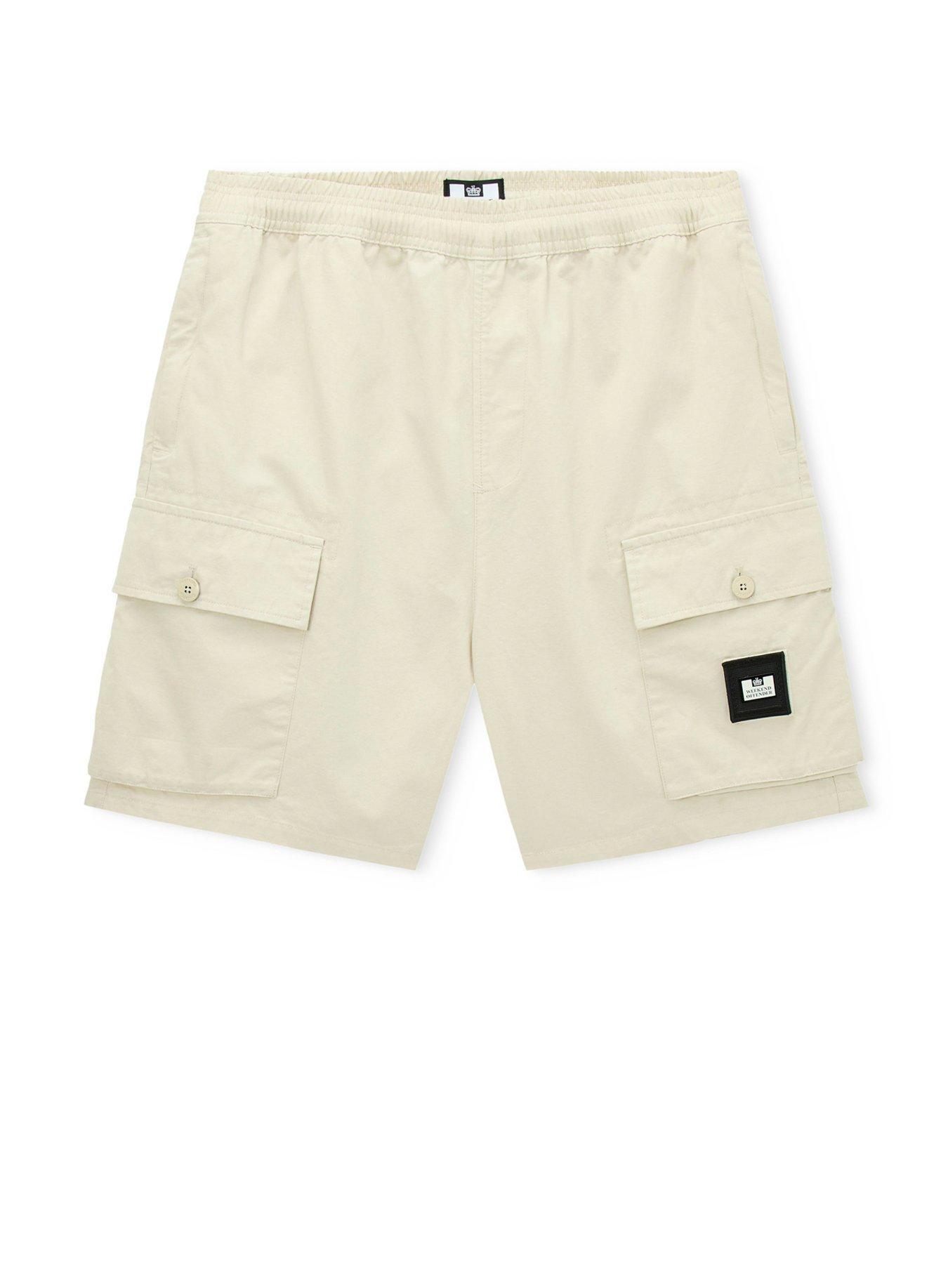  image of weekend-offender-scopello-drawstring-shorts-beige