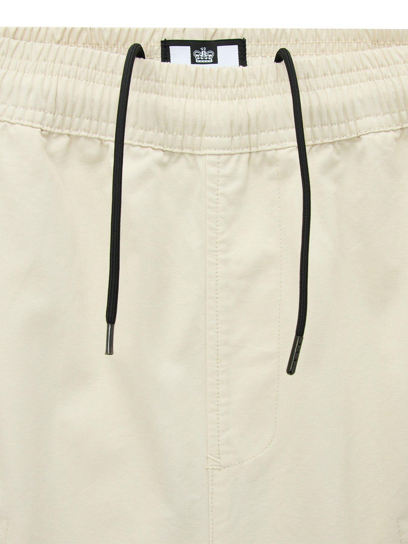  image of weekend-offender-scopello-drawstring-shorts-beige