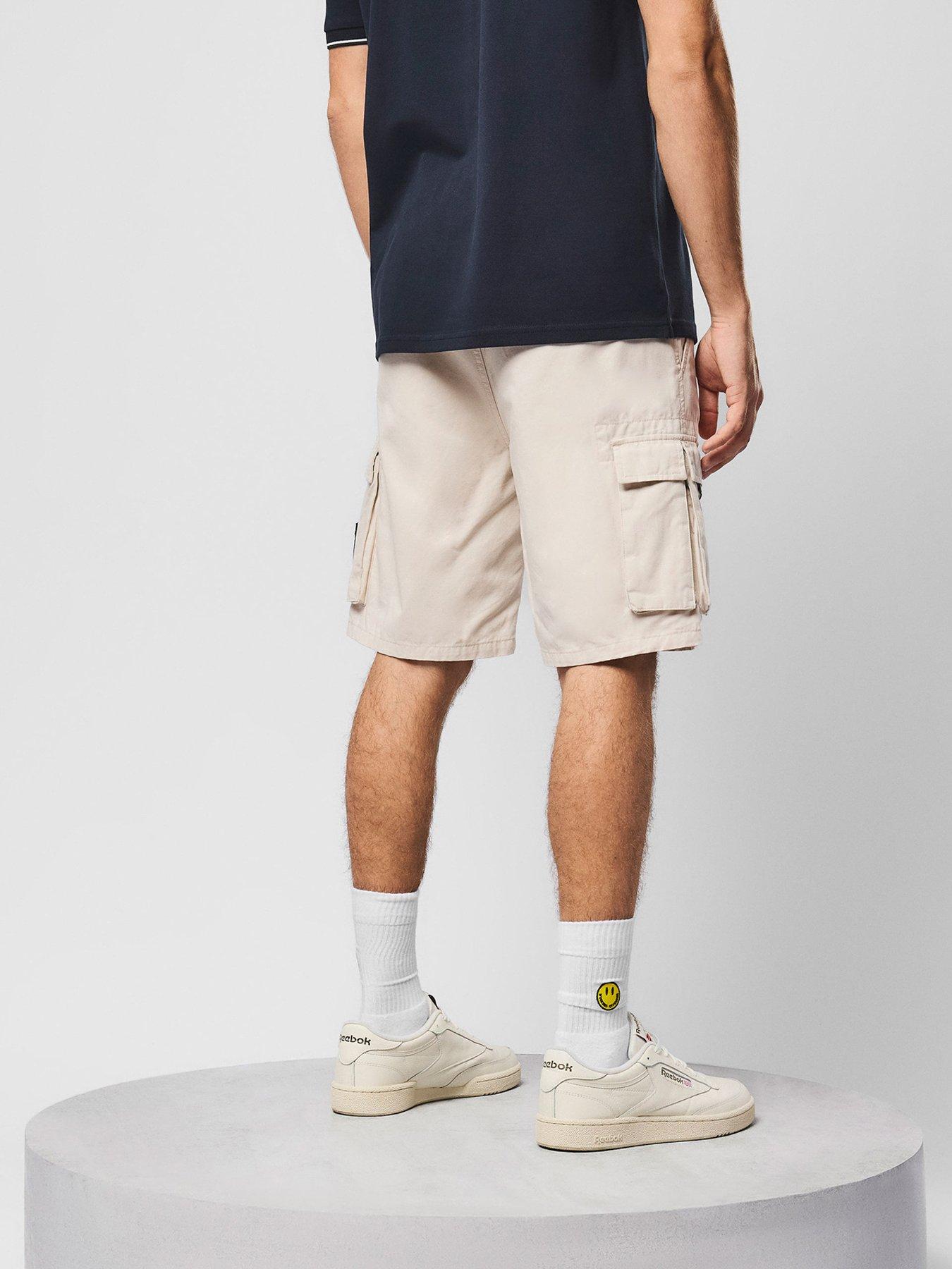  image of weekend-offender-mascia-cargo-shorts-beige