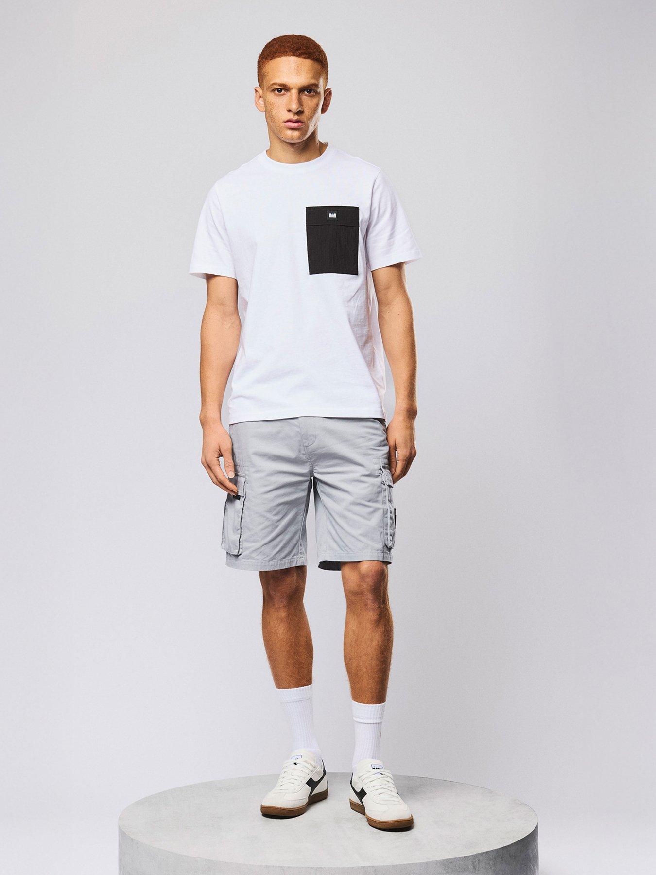 front image of weekend-offender-weekend-offender-mascia-cargo-shorts-grey