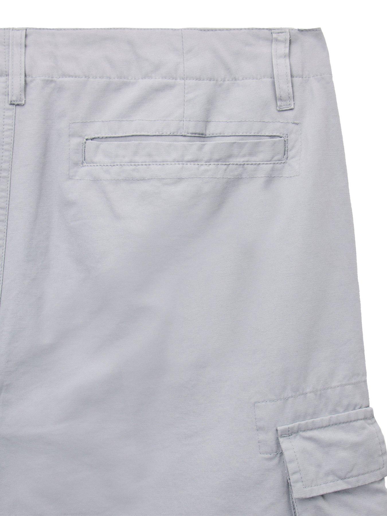  image of weekend-offender-weekend-offender-mascia-cargo-shorts-grey