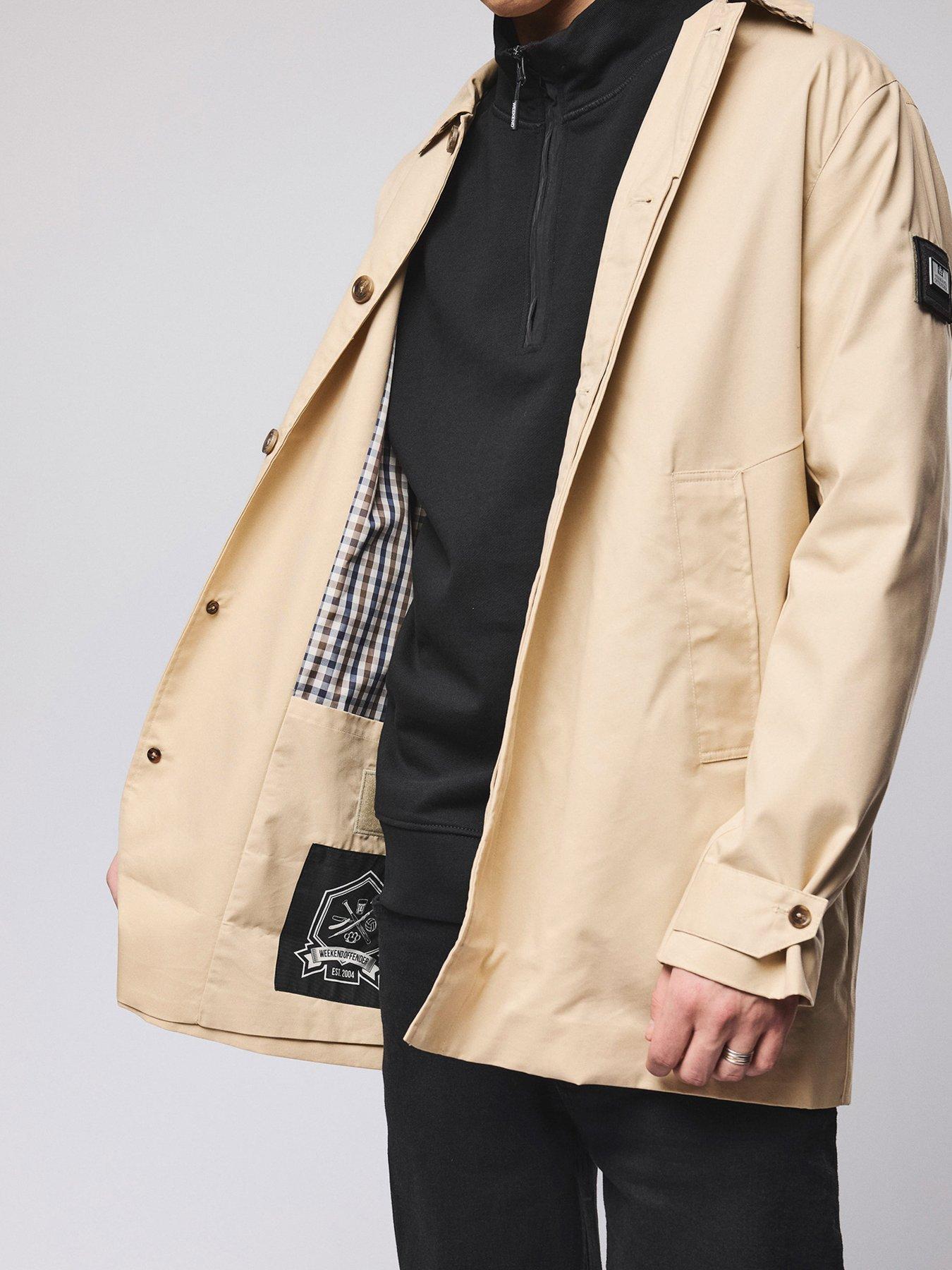  image of weekend-offender-weekend-offender-whitehouse-collared-jacket-beige