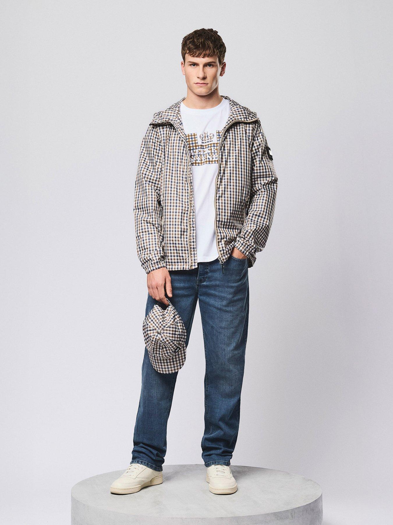 Image 2 of 5 of Weekend Offender Campania Check Hooded Jacket - Multi