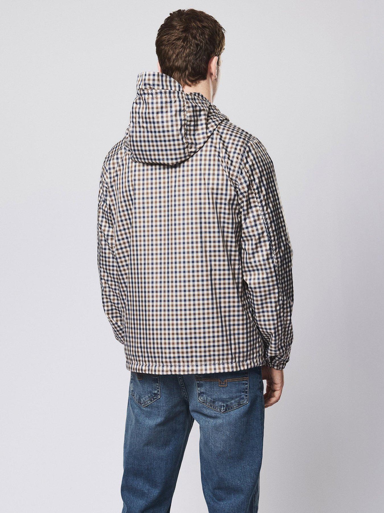 Image 3 of 5 of Weekend Offender Campania Check Hooded Jacket - Multi