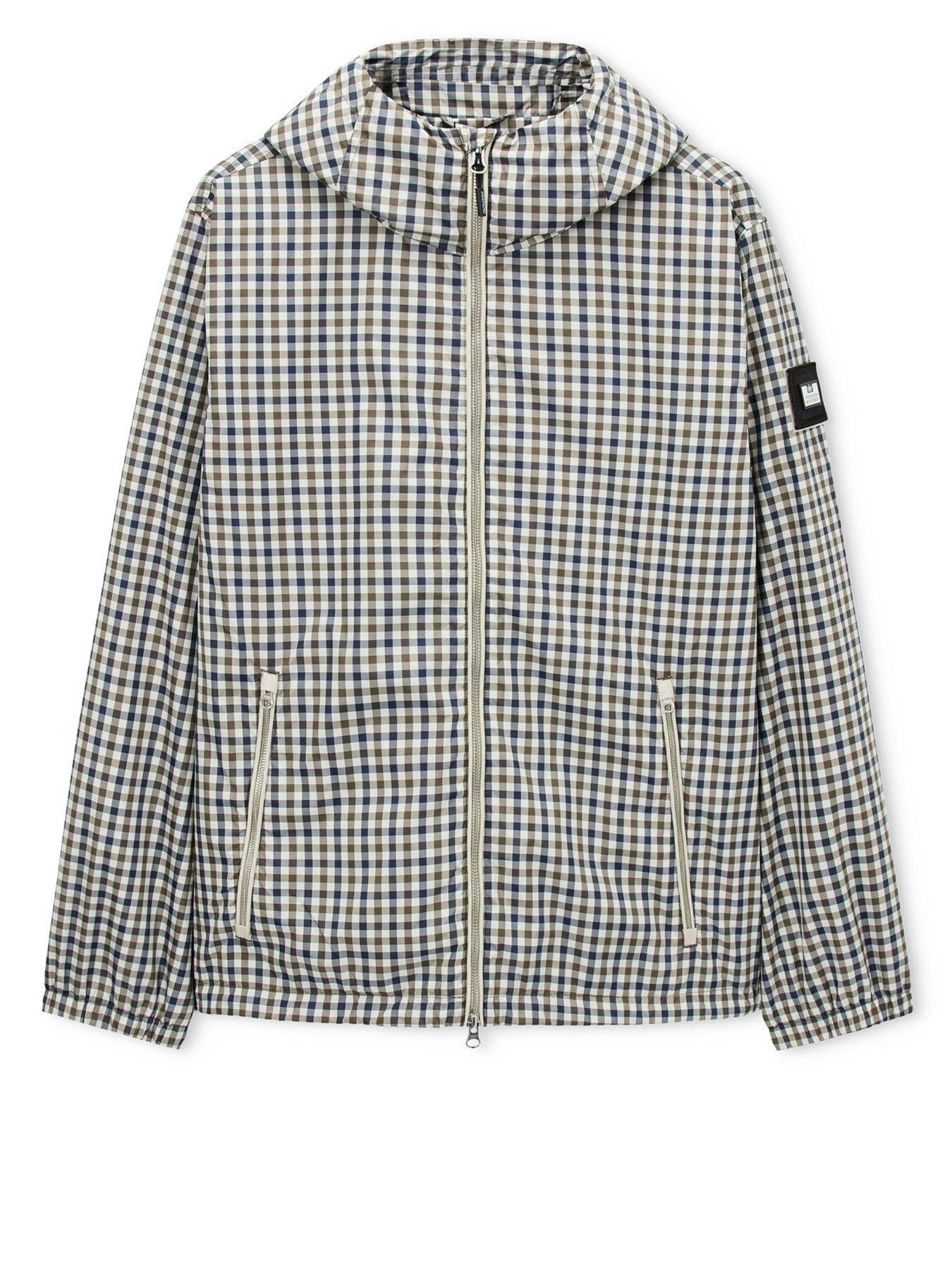 Image 4 of 5 of Weekend Offender Campania Check Hooded Jacket - Multi