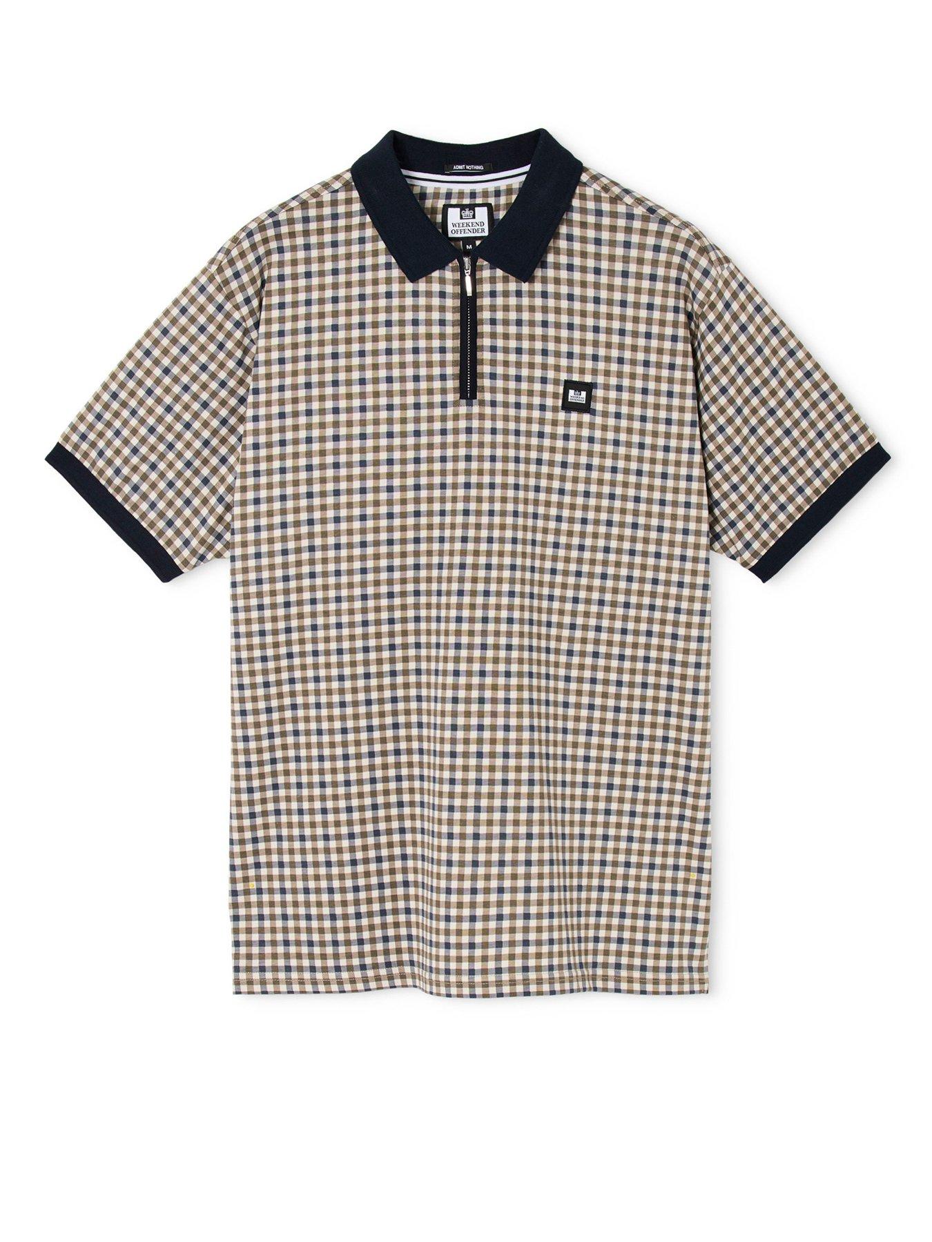  image of weekend-offender-merane-short-sleeve-polo-shirt-multi
