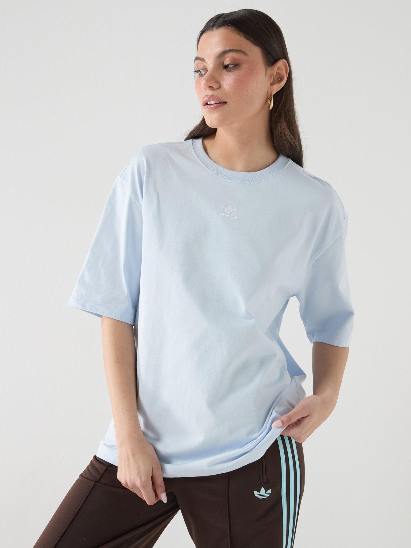 adidas Originals Womens Essentials Boyfriend T-Shirt - Blue