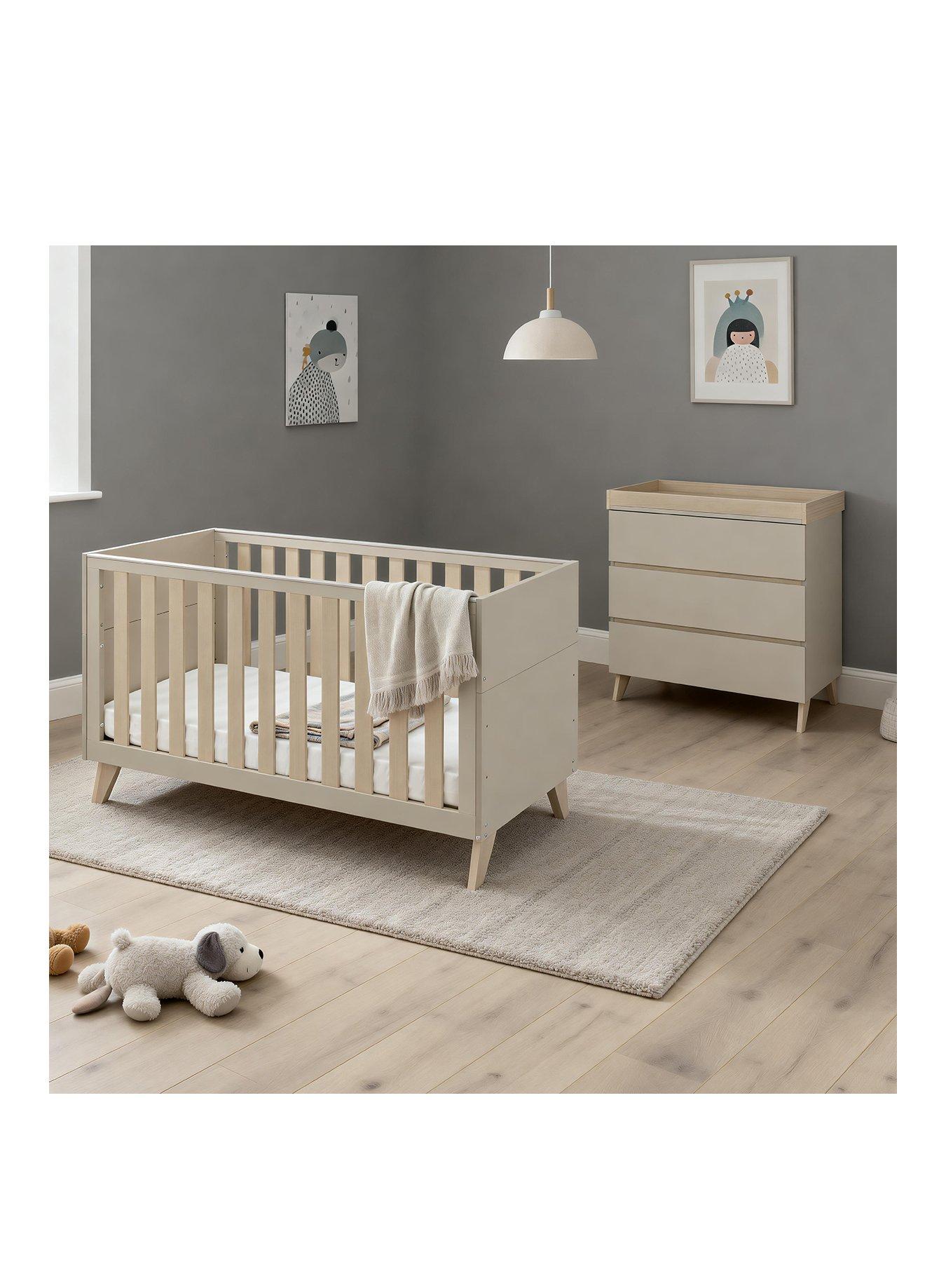 Image 2 of 5 of Babymore Dante 2 Piece Nursery Room Set - Cashmere