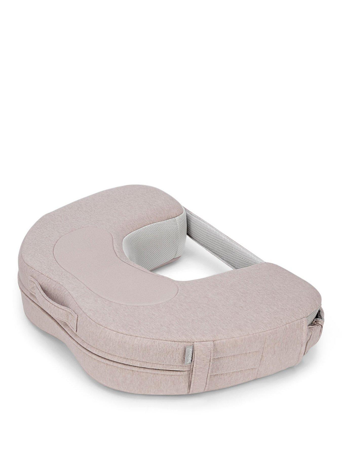  image of cuddleco-elysia-nursing-pillow-delicate-pink