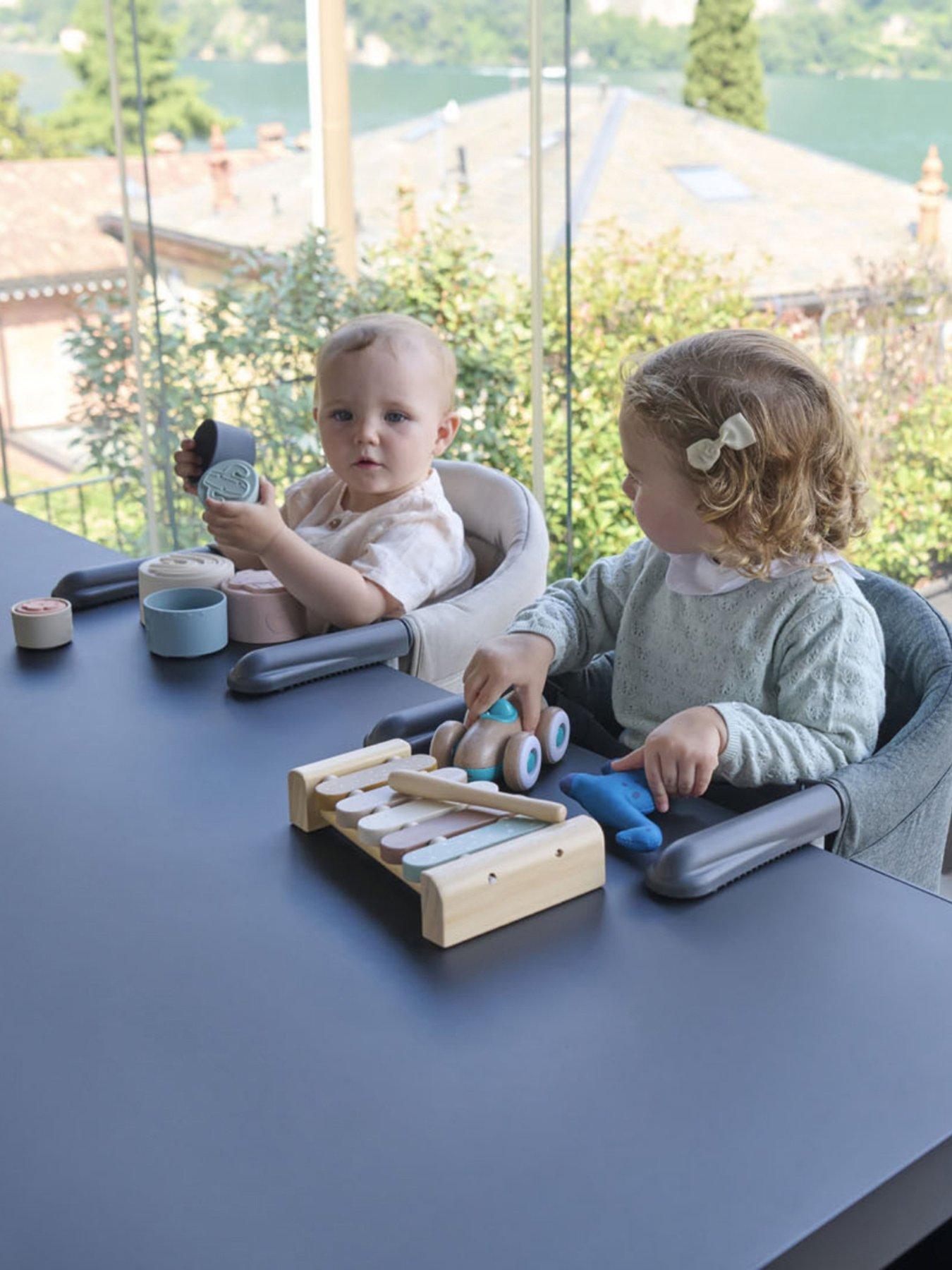 back image of cuddleco-inglesina-fast-high-chair-stone-grey