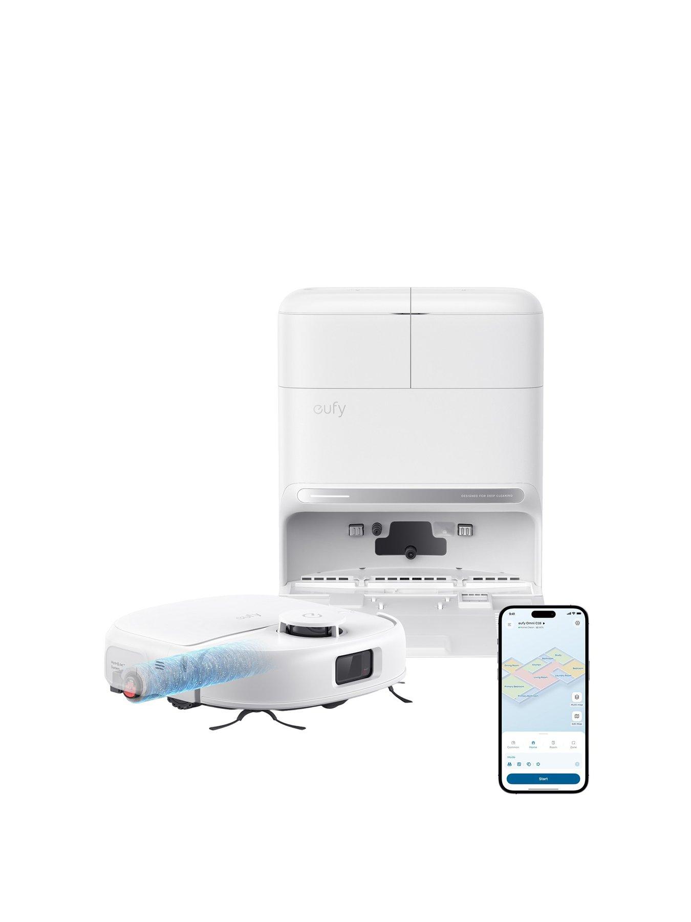 Eufy eufy Omni C28 Robot Vacuum & Mop with All-in-One Station White with Extra Dust Bags