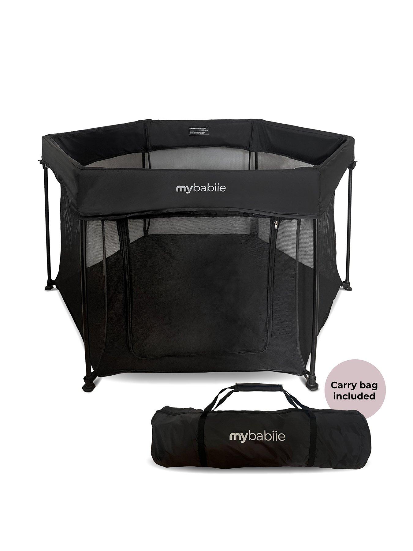 Image 2 of 8 of My Babiie Foldable Baby Playpen - Black
