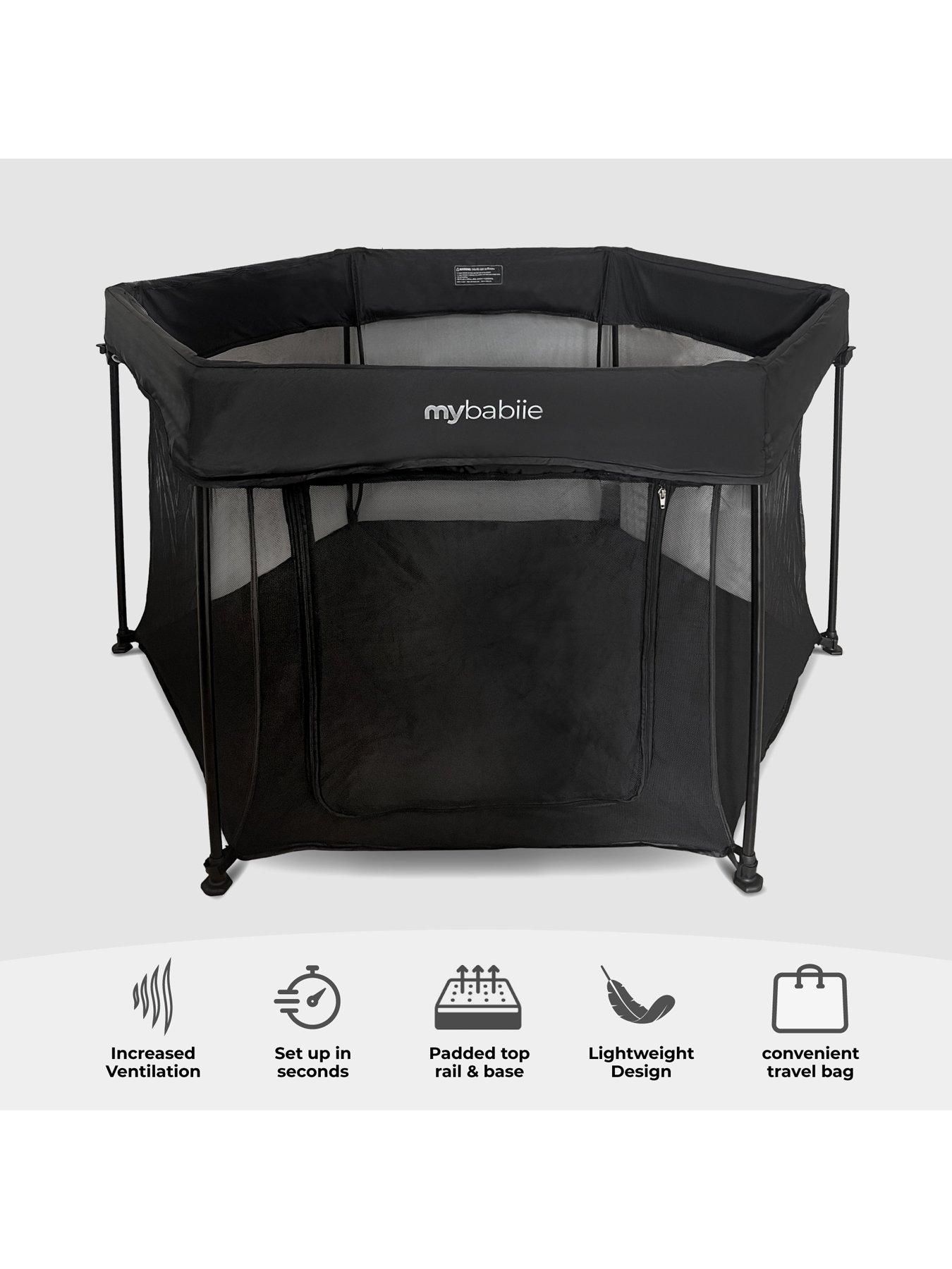 Image 3 of 8 of My Babiie Foldable Baby Playpen - Black