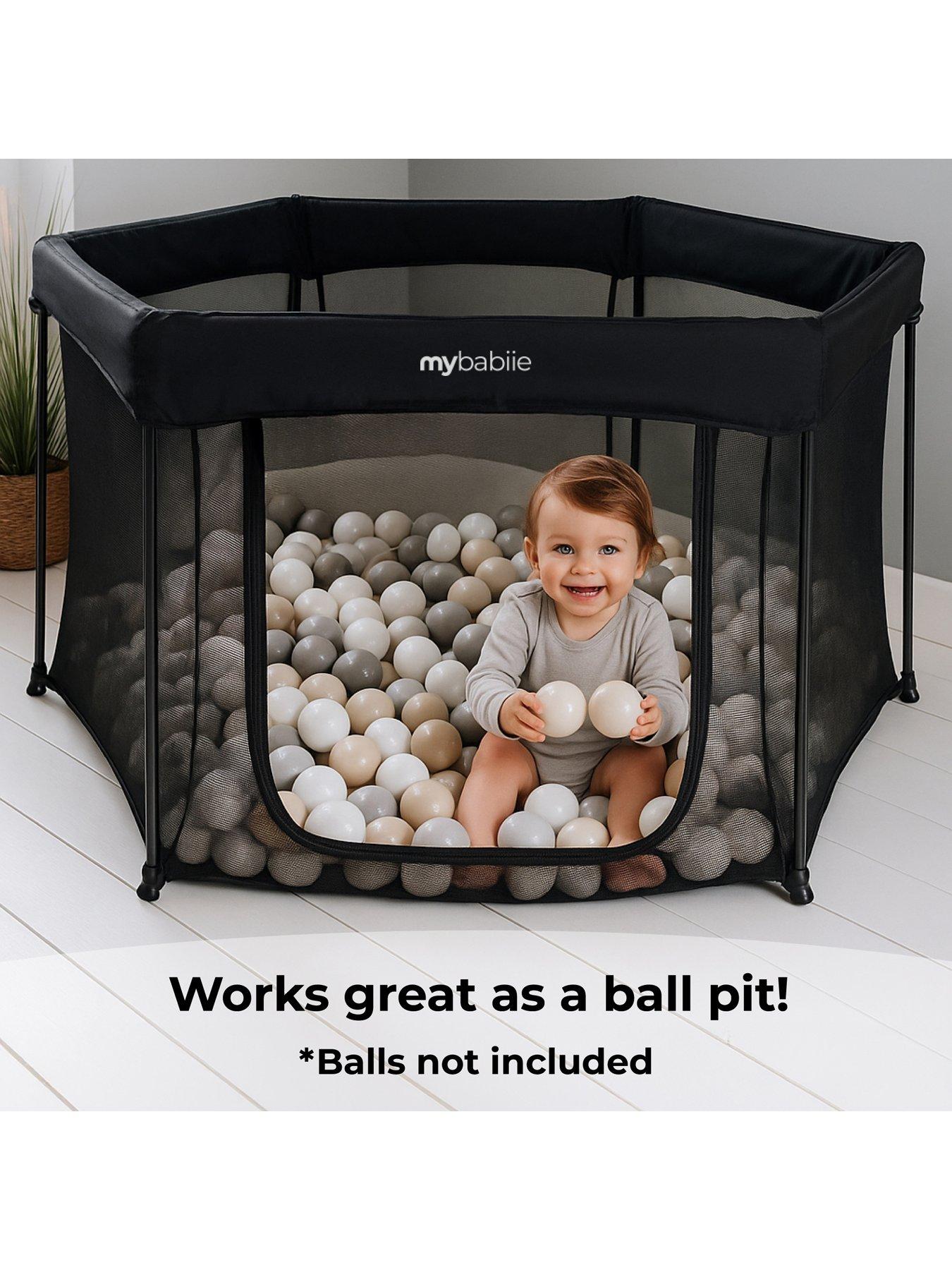 Image 4 of 8 of My Babiie Foldable Baby Playpen - Black