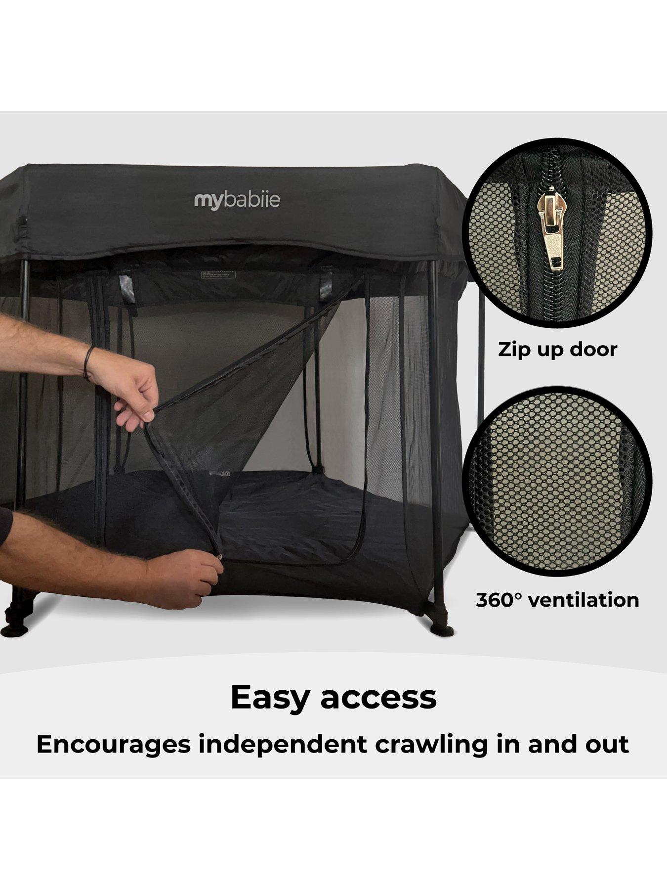 Image 5 of 8 of My Babiie Foldable Baby Playpen - Black