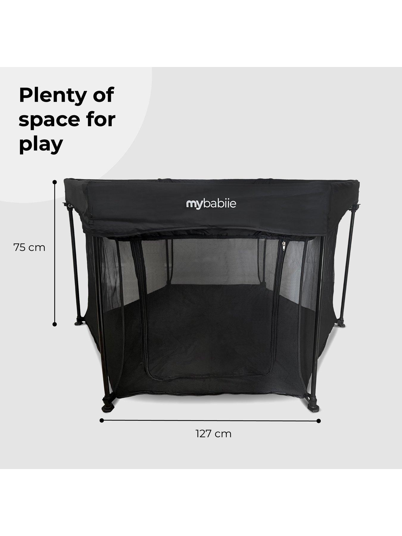 Image 7 of 8 of My Babiie Foldable Baby Playpen - Black