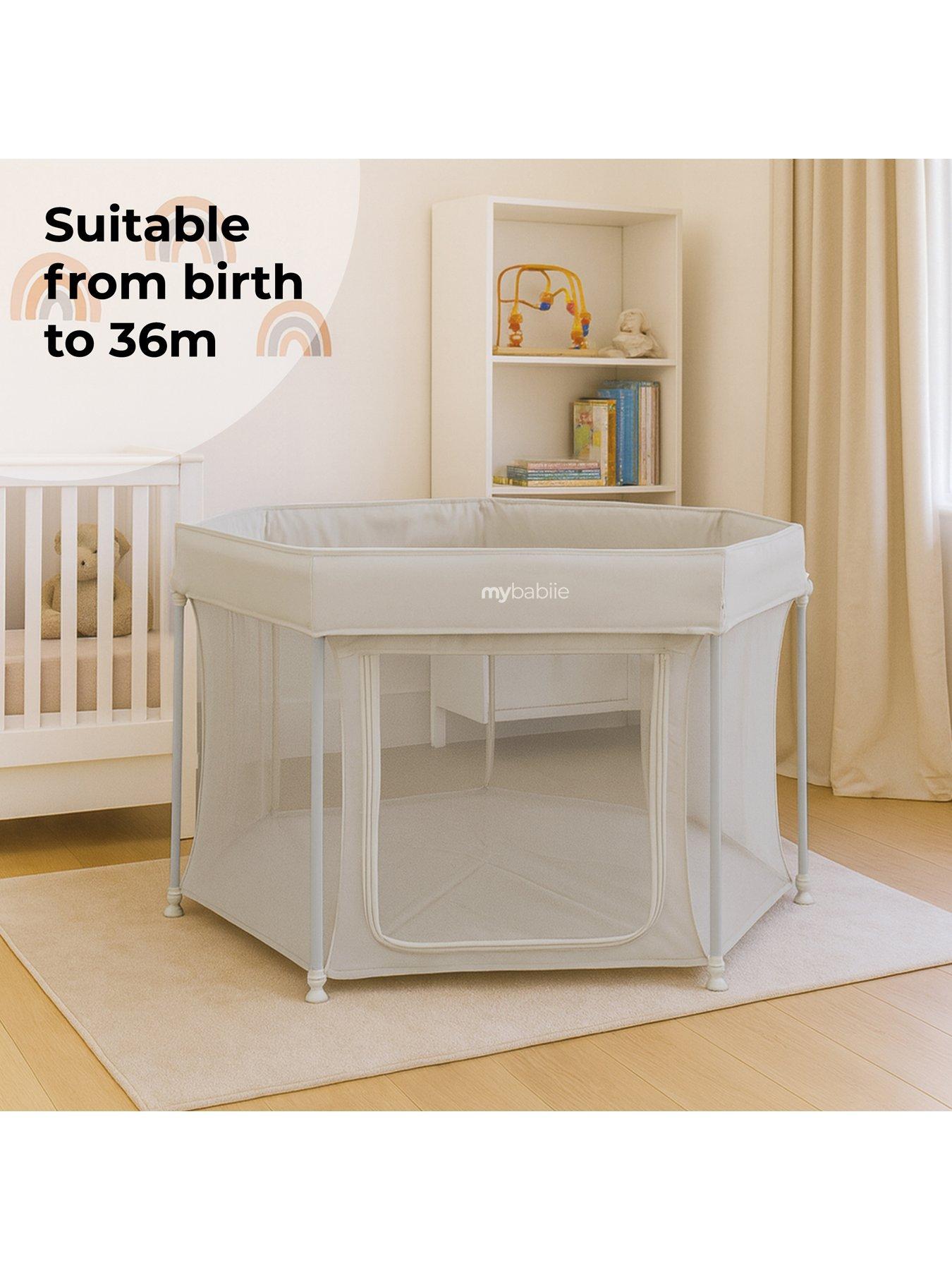 My Babiie Foldable Baby Playpen - Ivory
