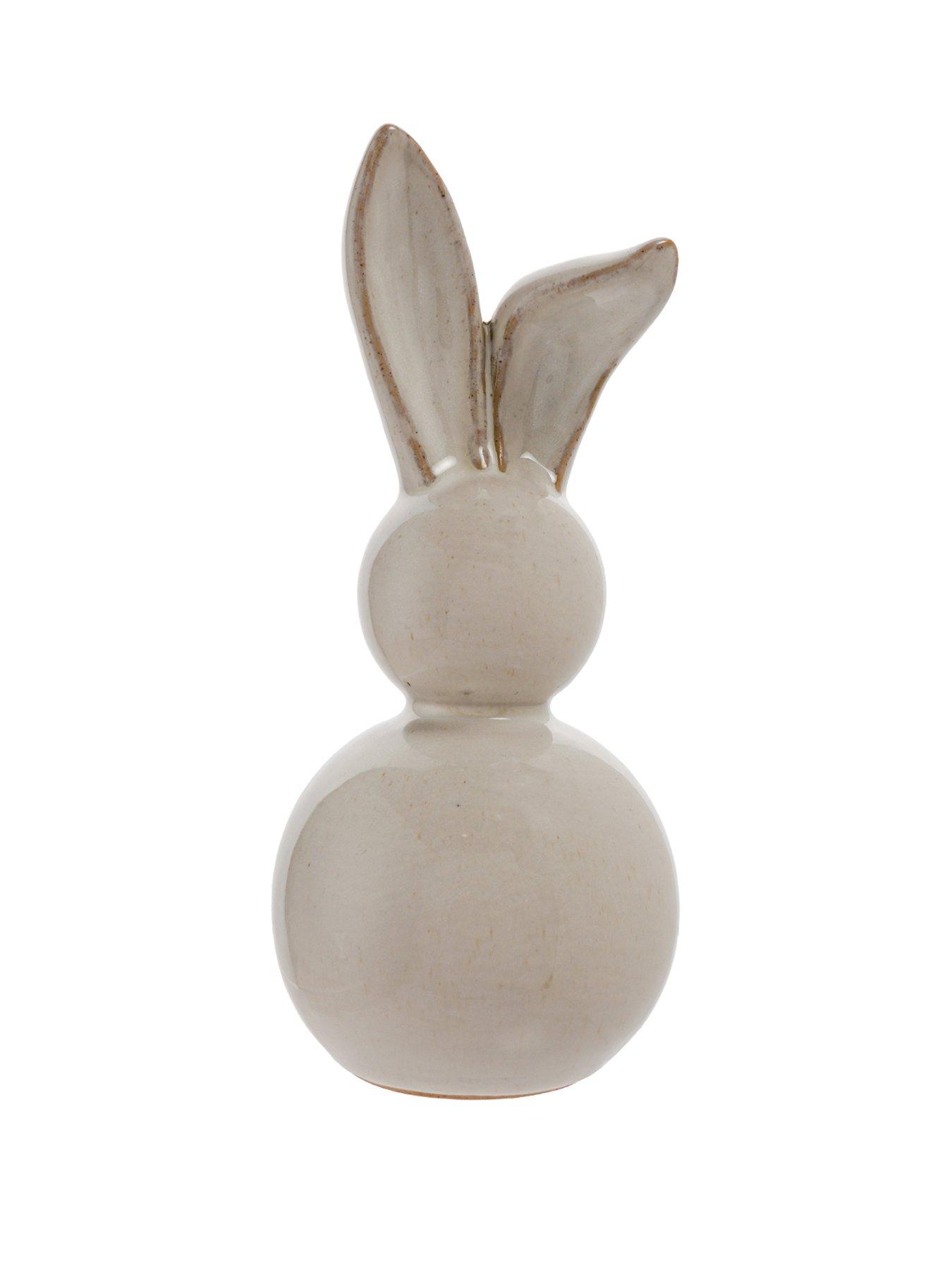  image of grey-ceramic-bunny-decor