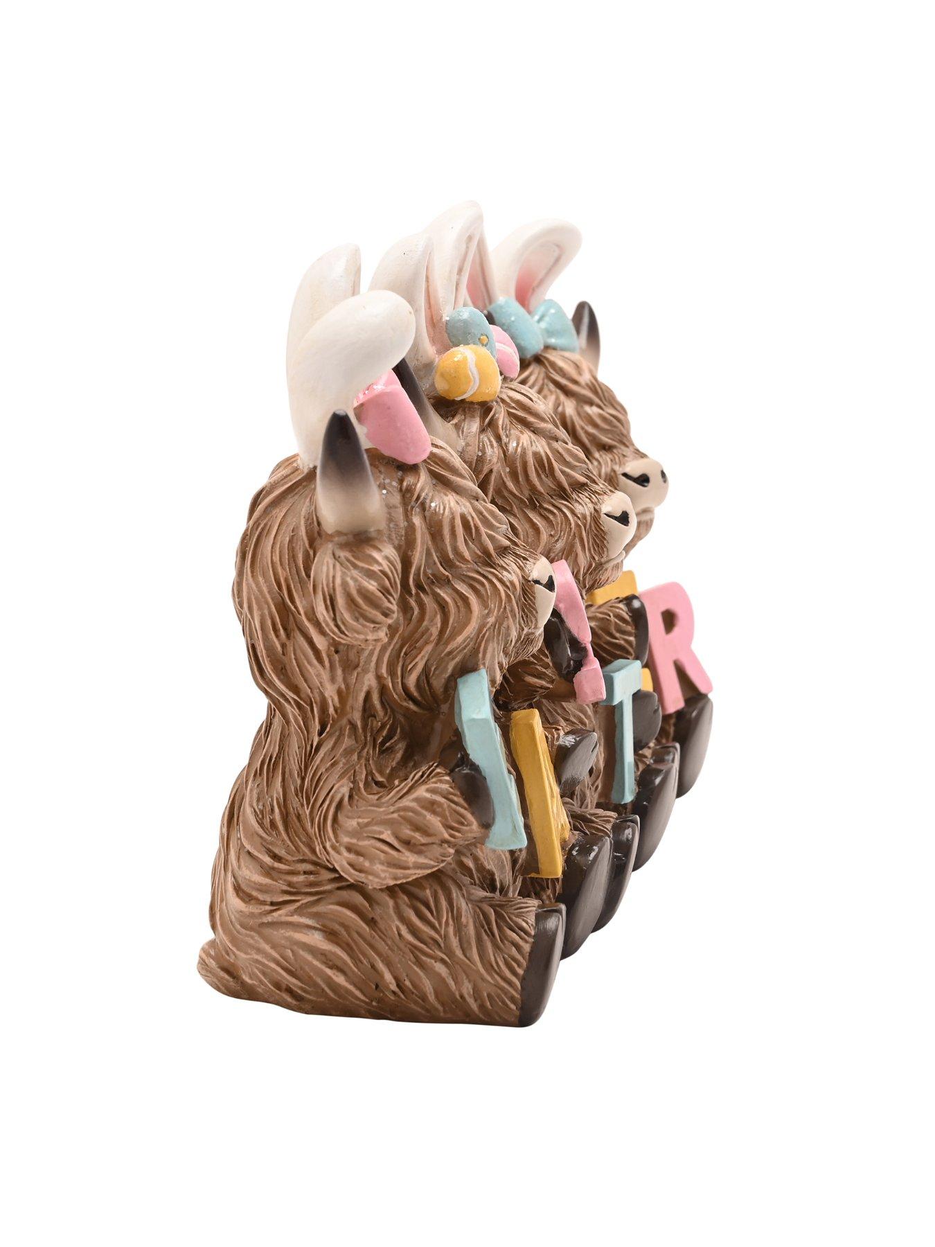  image of highland-cow-easter-mantle-sign
