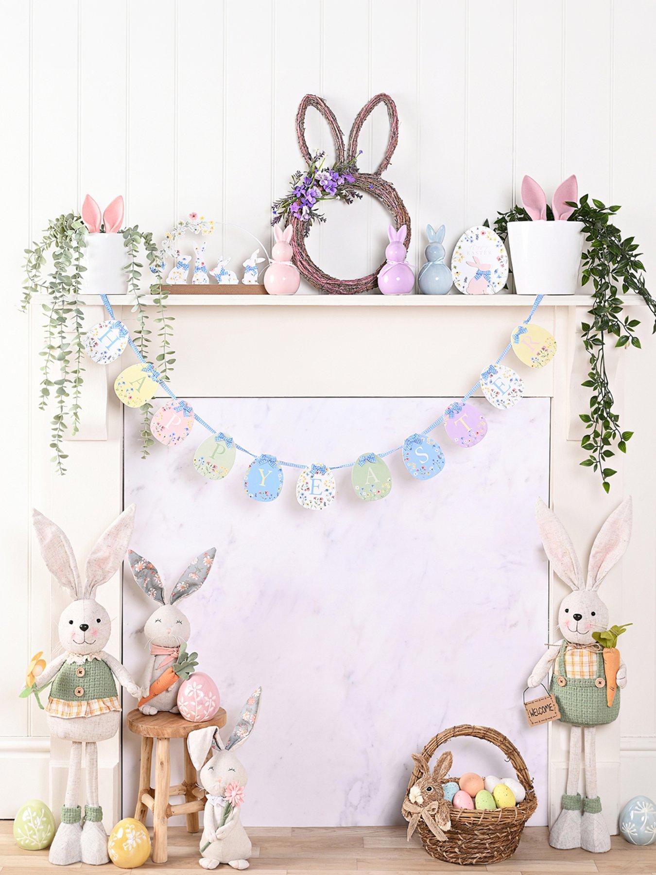 Set Of 2 Boy & Girl Long Leg Bunnies