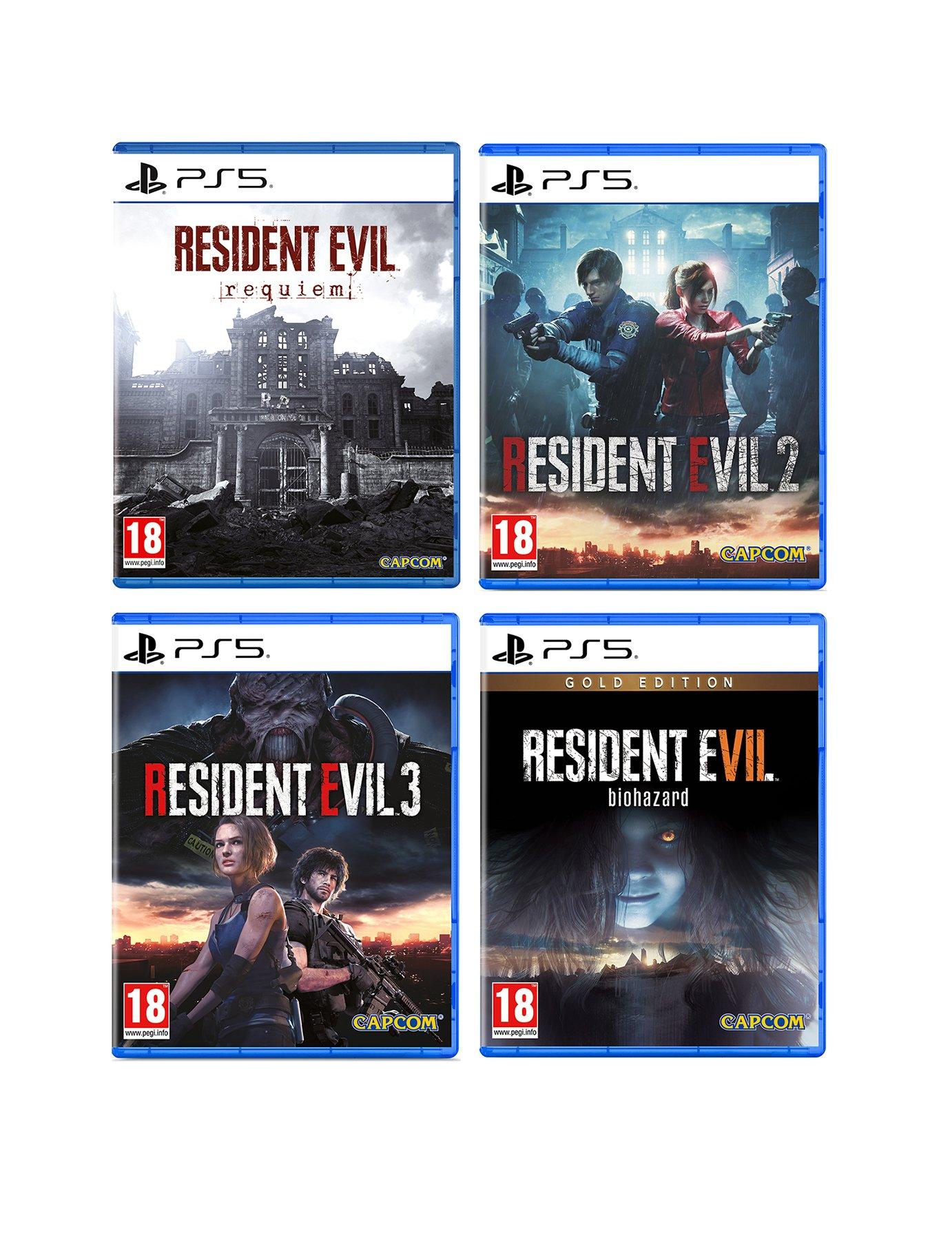 PlayStation 5 Resident Evil: Requiem, Resident Evil 2, Resident Evil 3  &  Resident Evil 7: Gold Edition
