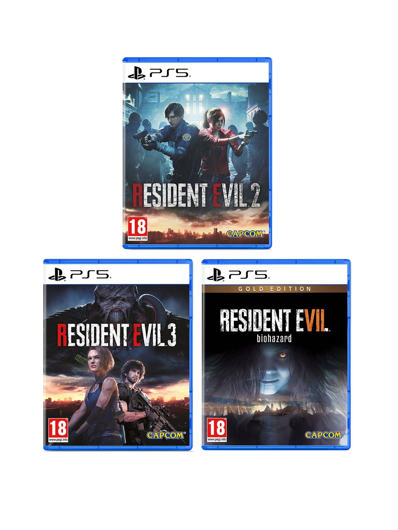 PlayStation 5 Resident Evil 2, Resident Evil 3  &  Resident Evil 7: Gold Edition