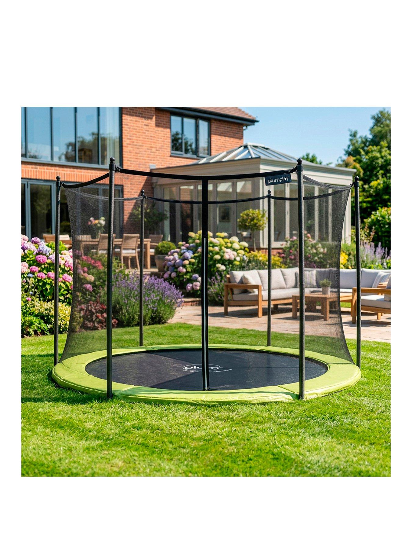 Plum 10ft In-Ground Trampoline Springsafe Trampoline  &  Enclosure