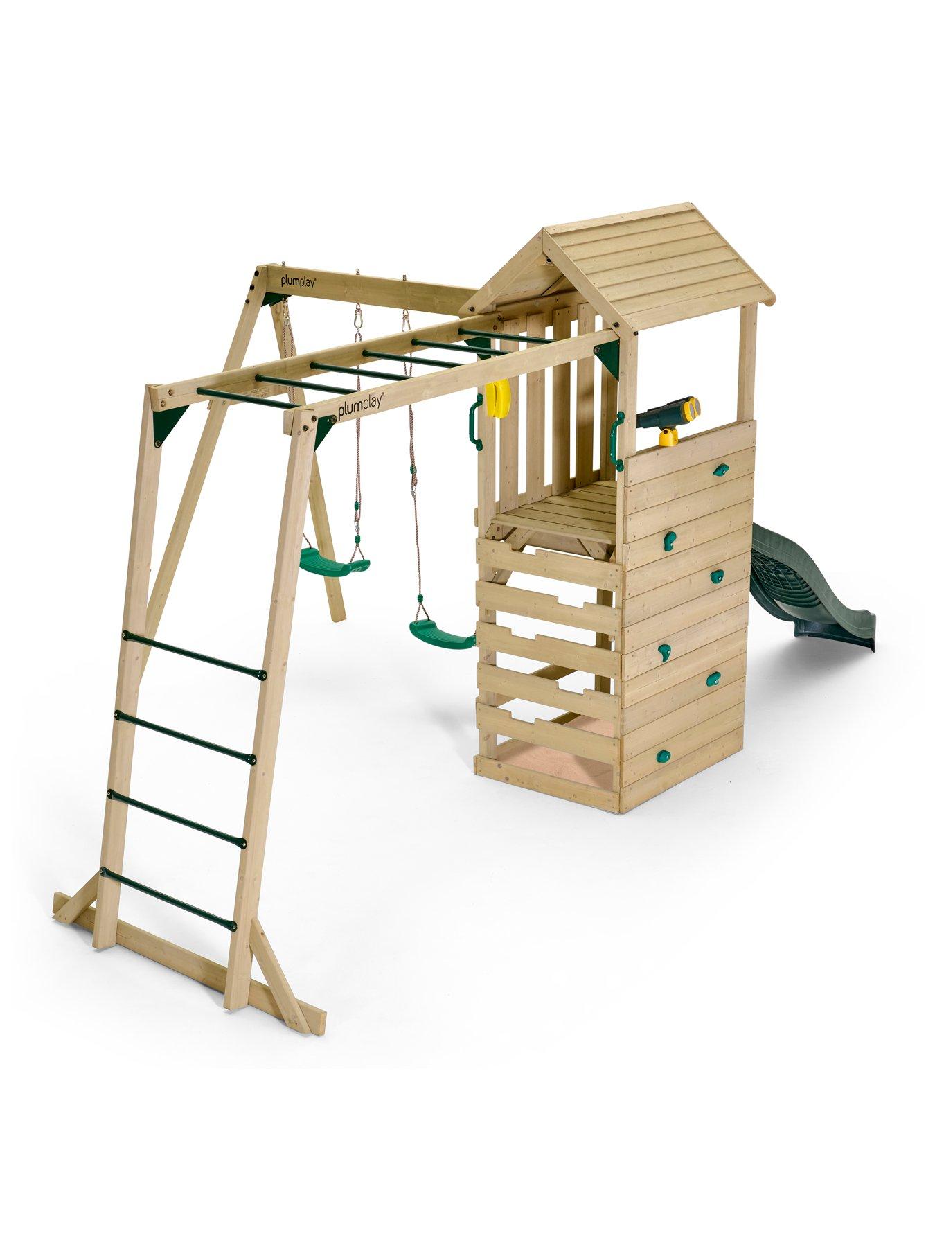 Image 2 of 6 of Plum Lookout Tower withSwings &amp; Monkey Bars