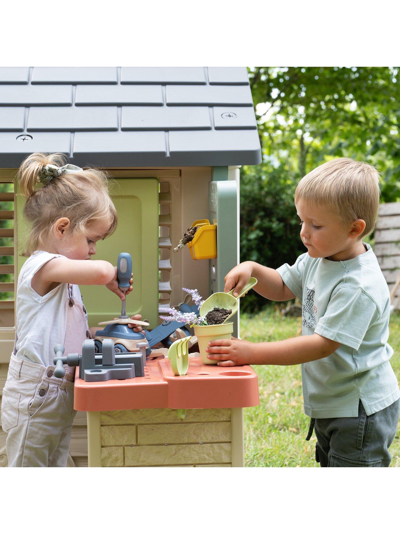  image of smoby-life-nature-playhouse-and-workshop
