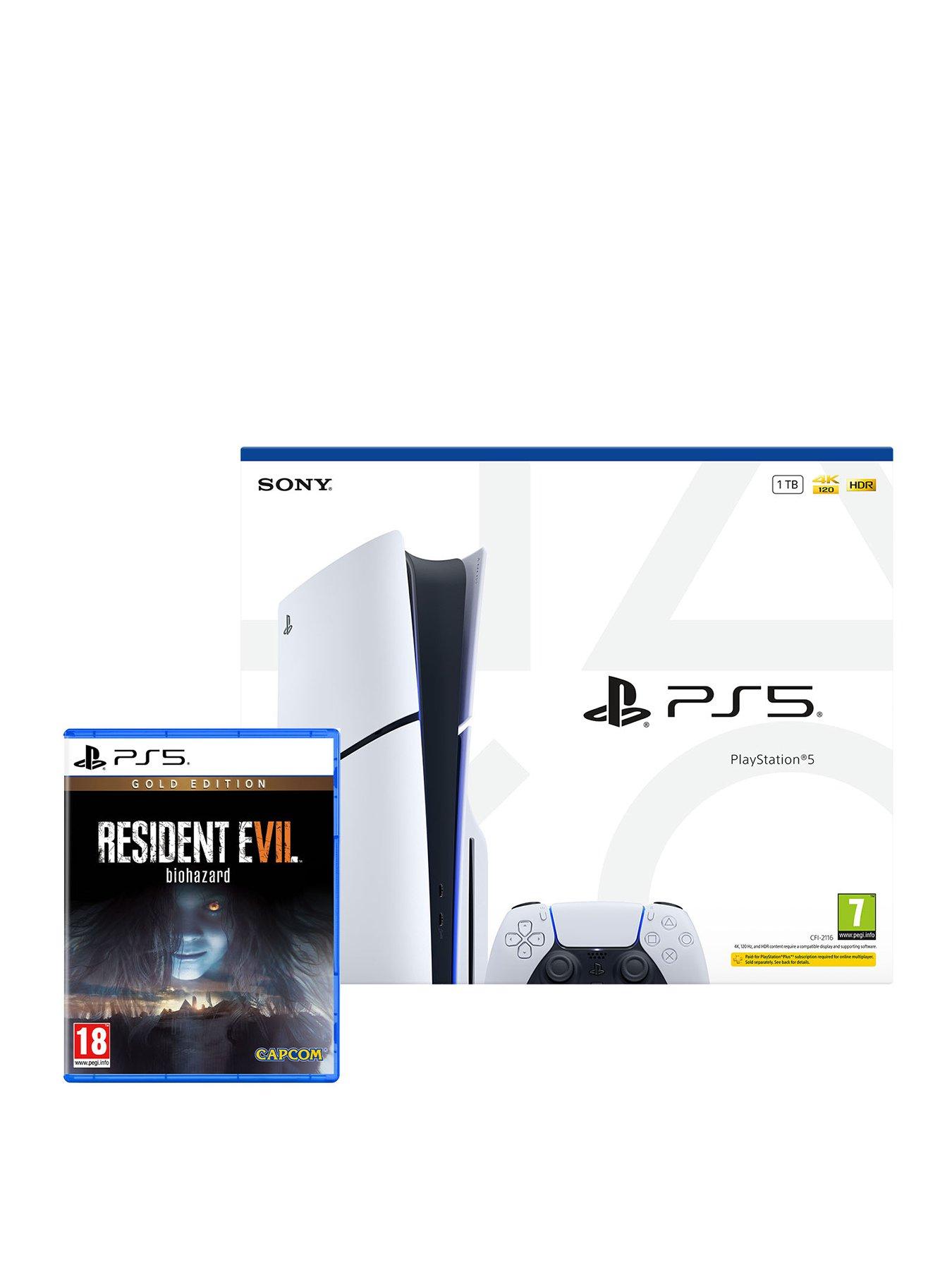 PlayStation 5 Disc Console – 1TB  &  Resident Evil 7: Gold Edition
