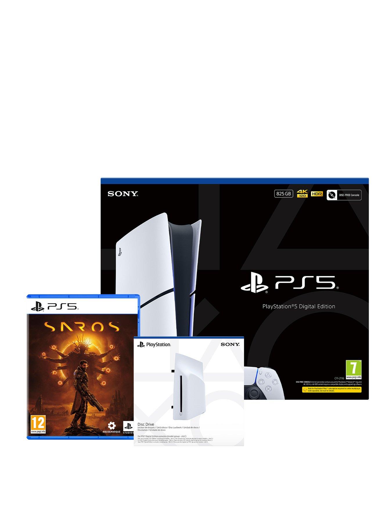 Image 1 of 8 of PlayStation 5 Digital (B Chassis) + Disc Drive + Saros