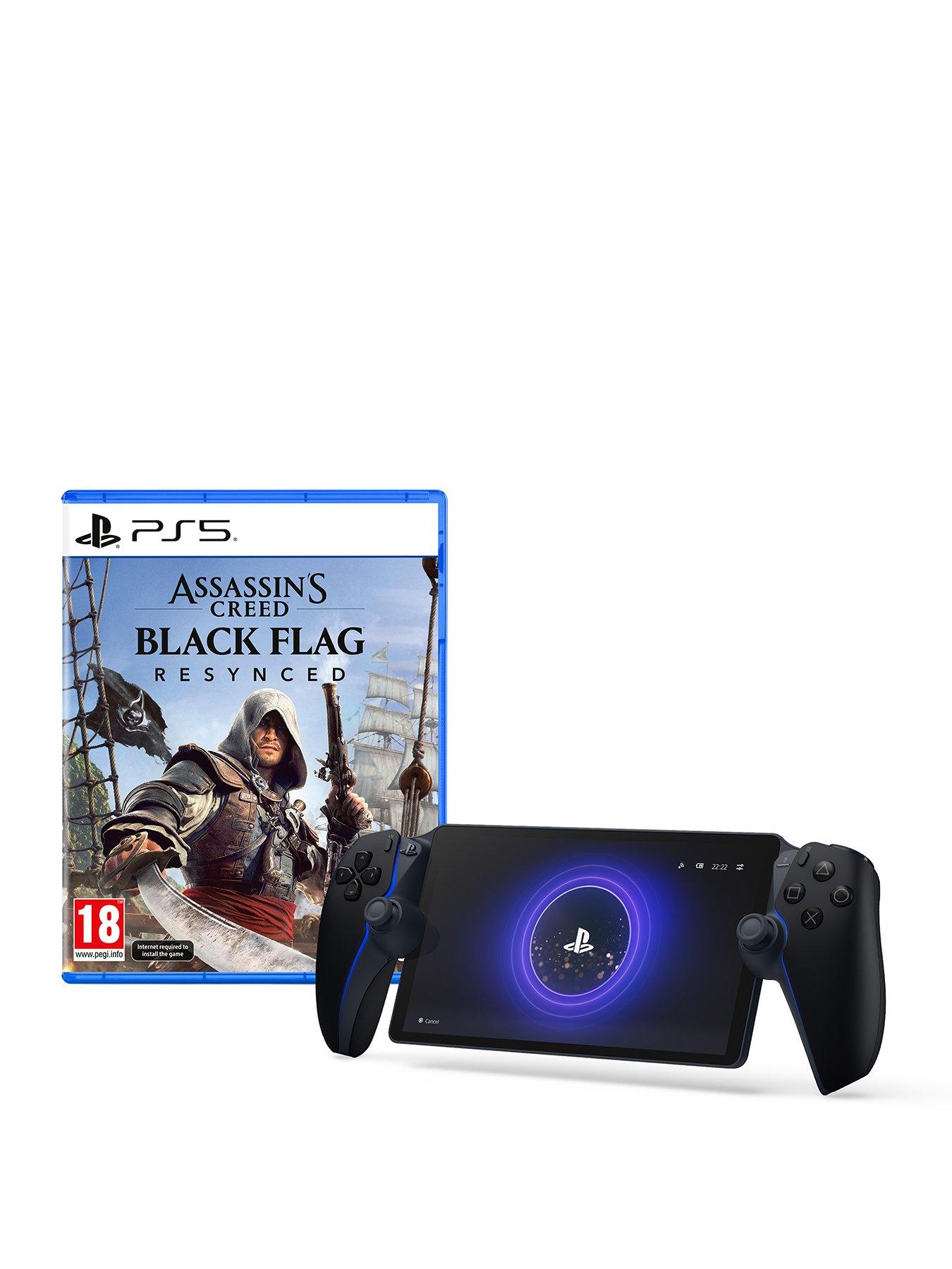 Playstation Portal™ Remote Player For PS5® Console - Midnight Black  &  Assassin's Creed: Black Flag Resynced