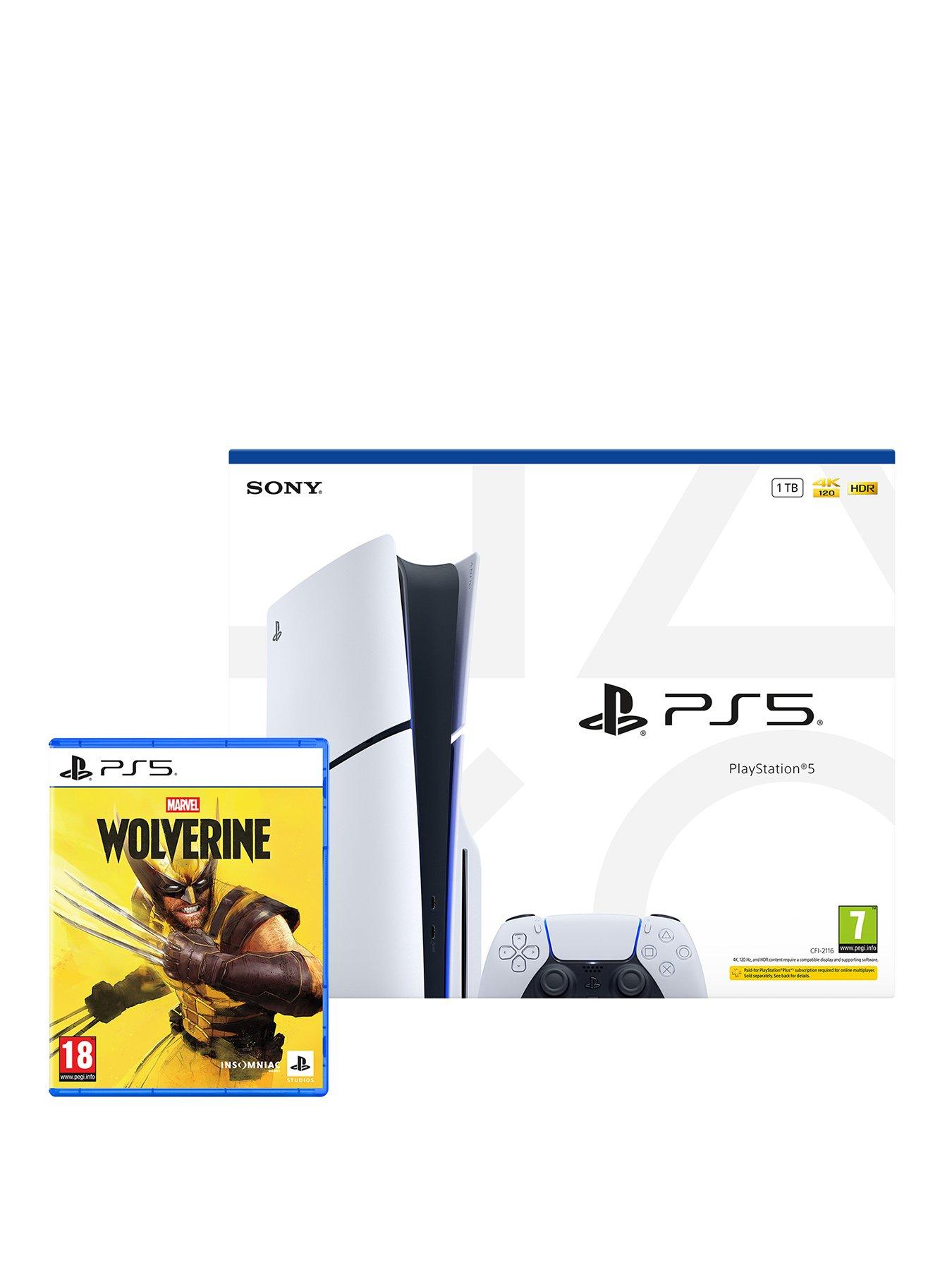 PlayStation 5 PlayStation®5 Disc Console – 1TB  &  Marvel's Wolverine
