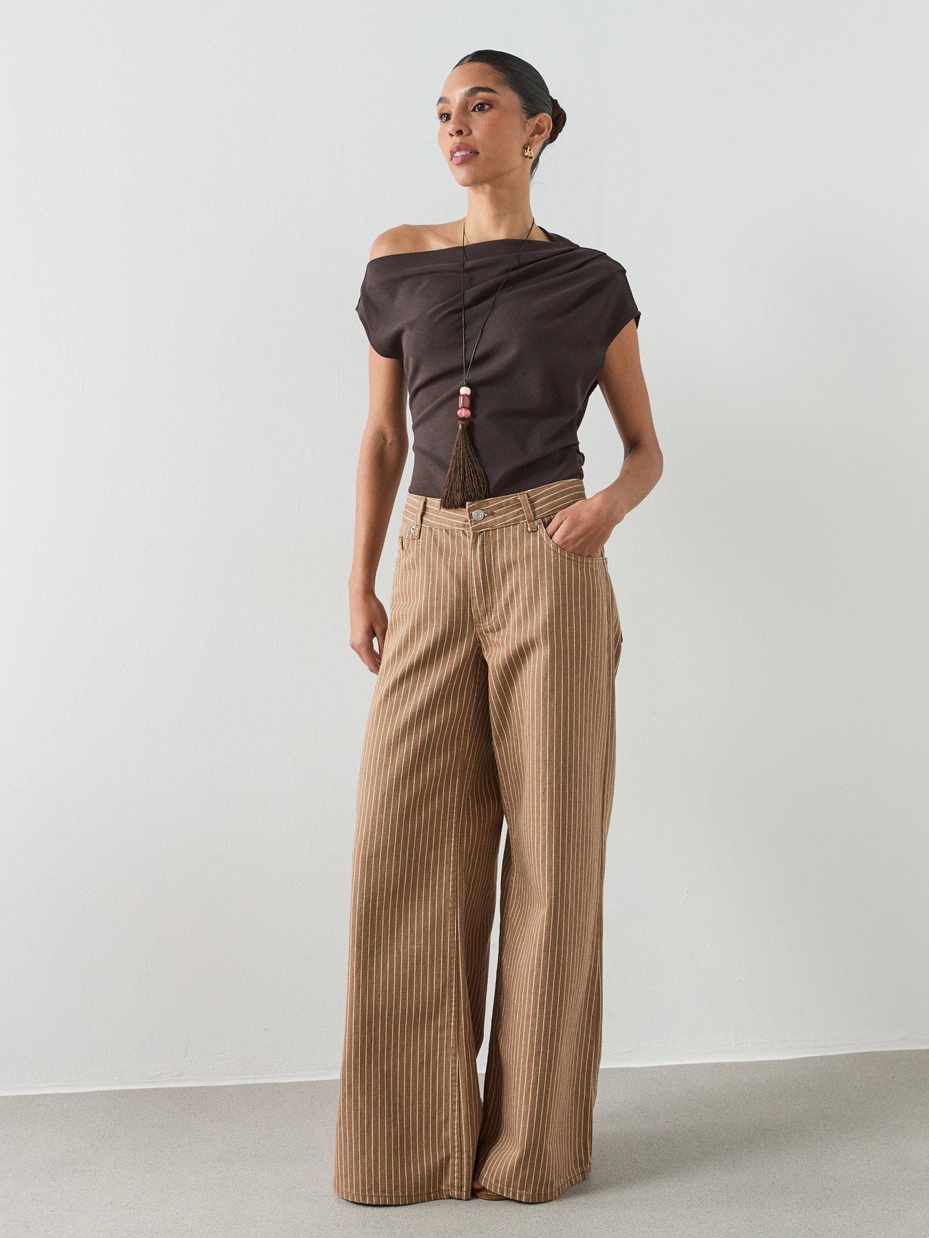  image of mango-asymmetric-ruched-top-brown