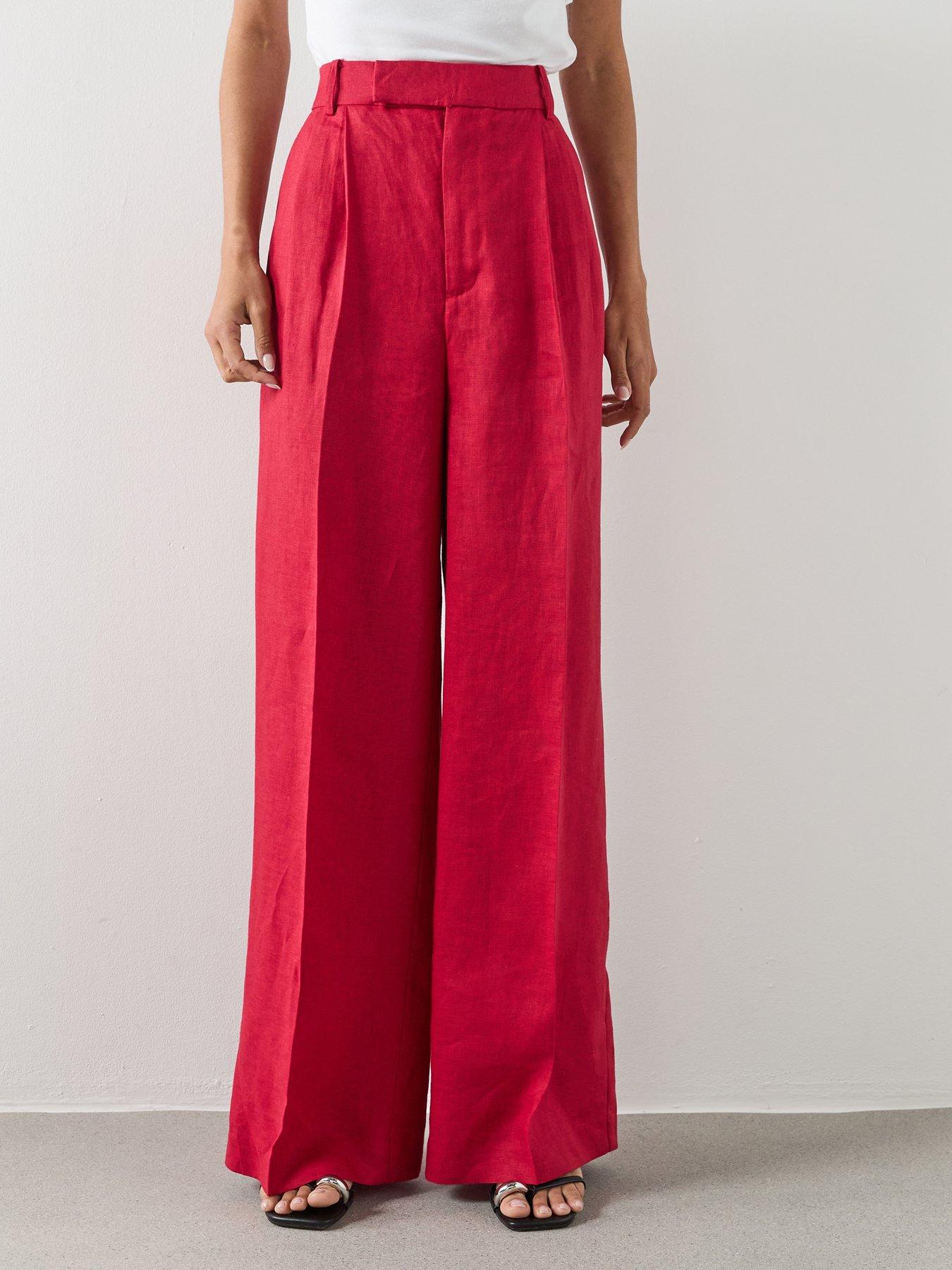 Mango Trousers Listela - Red