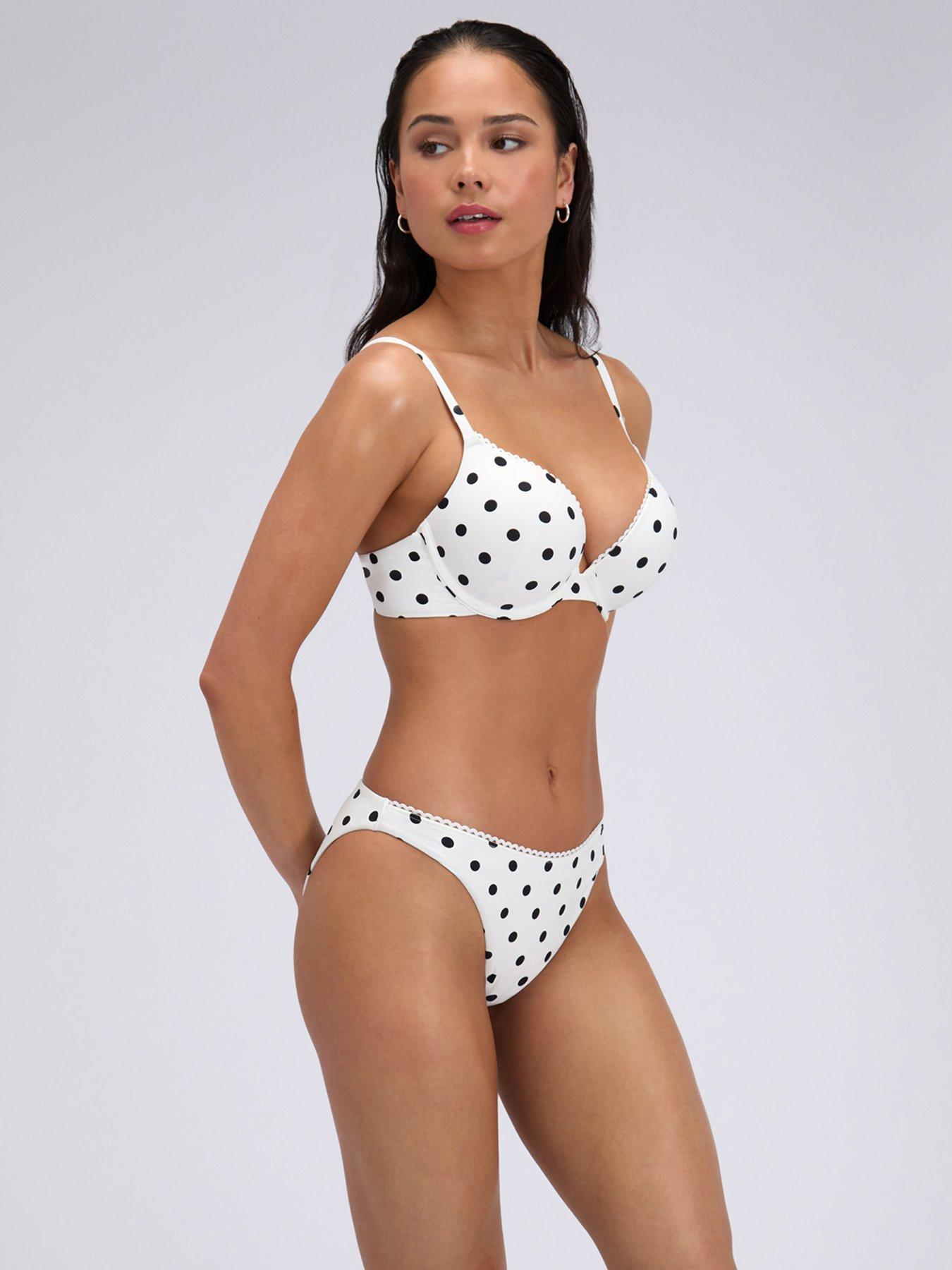 Image 6 of 6 of Boux Avenue Hydra Push Up Bikini Top - White Mix