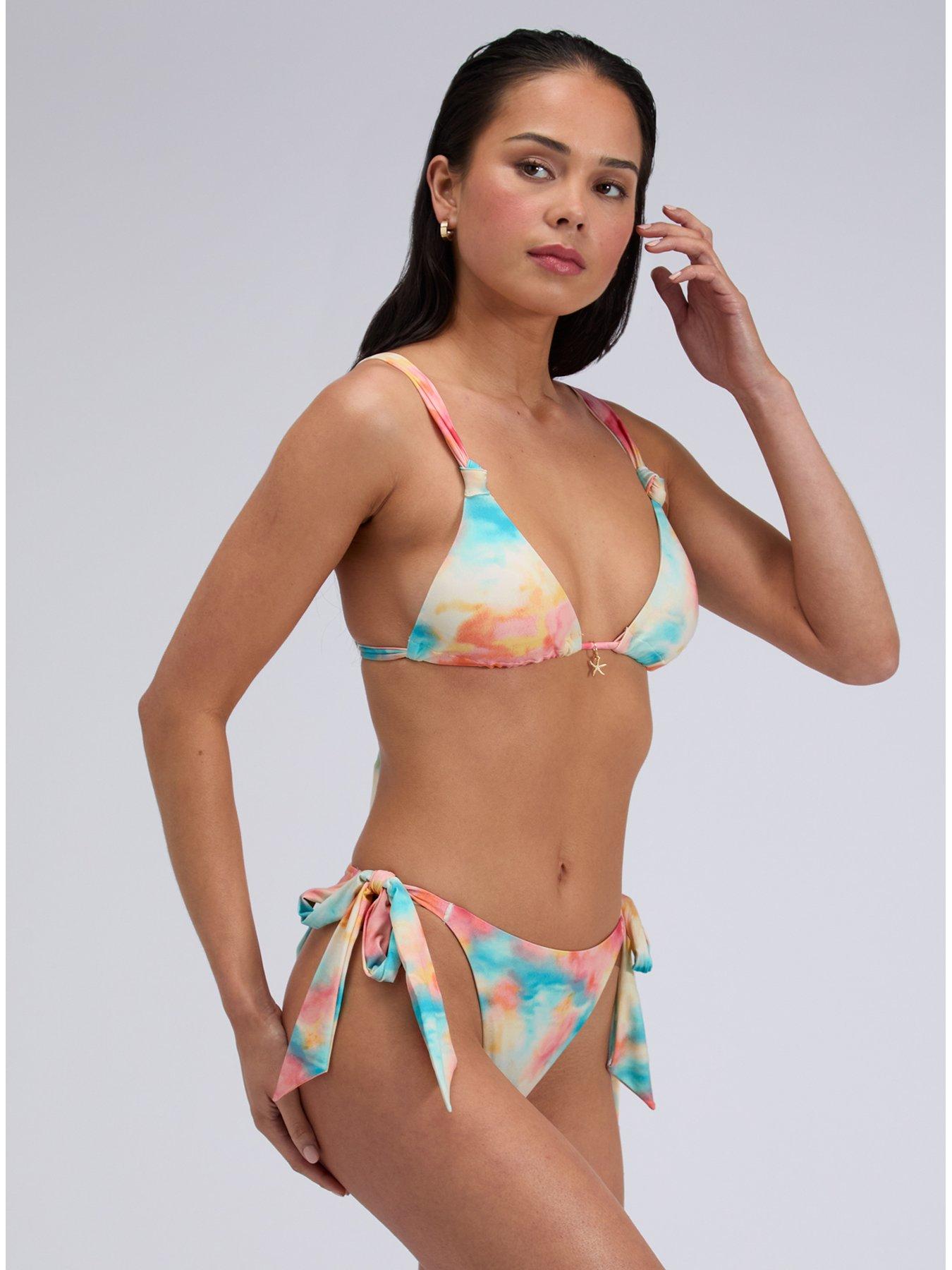 Image 3 of 6 of Boux Avenue Seychelles Triangle Bikini Top - Mix - Pink
