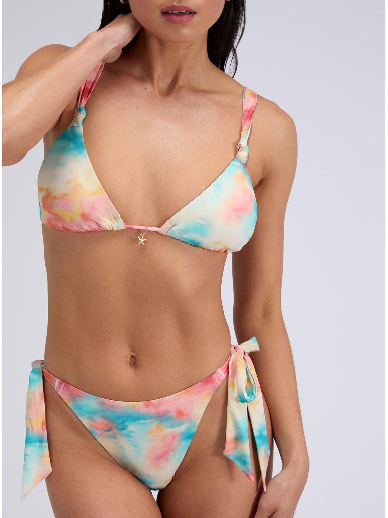 Image 4 of 6 of Boux Avenue Seychelles Triangle Bikini Top - Mix - Pink
