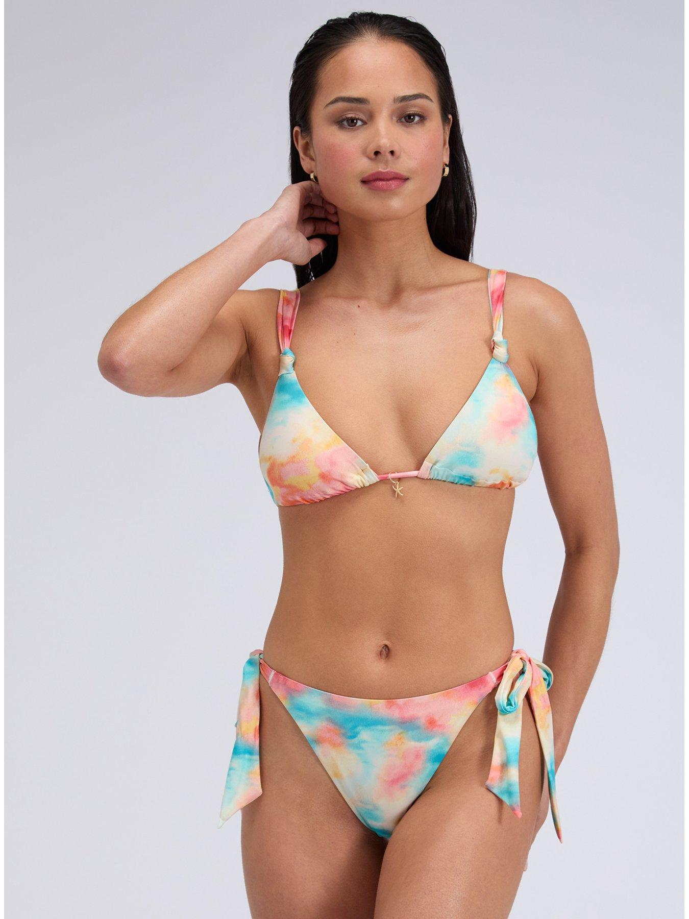 Image 5 of 6 of Boux Avenue Seychelles Triangle Bikini Top - Mix - Pink