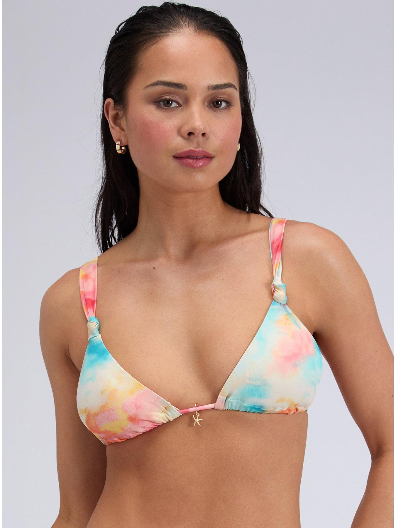 Image 6 of 6 of Boux Avenue Seychelles Triangle Bikini Top - Mix - Pink