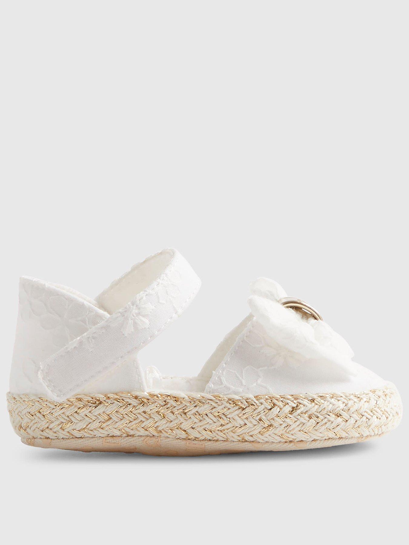 River Island Baby Girls Broderie Espadrilles - White