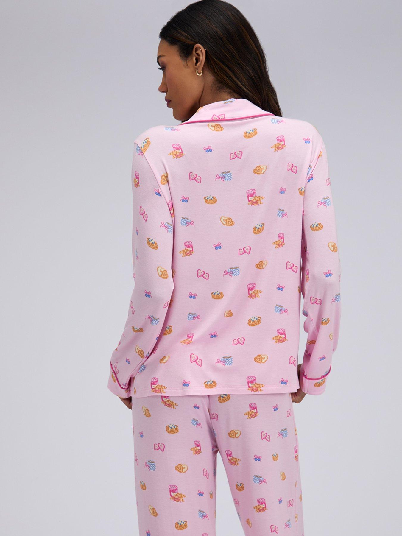 Image 2 of 7 of Boux Avenue Breakfast Modal Pyjama Set - Pink