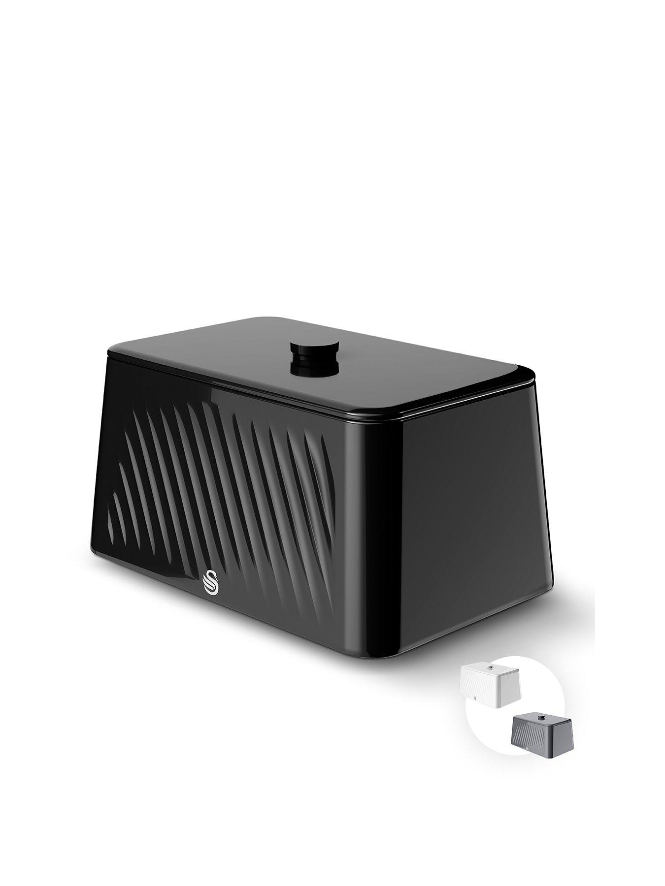  image of swan-bread-bin-black