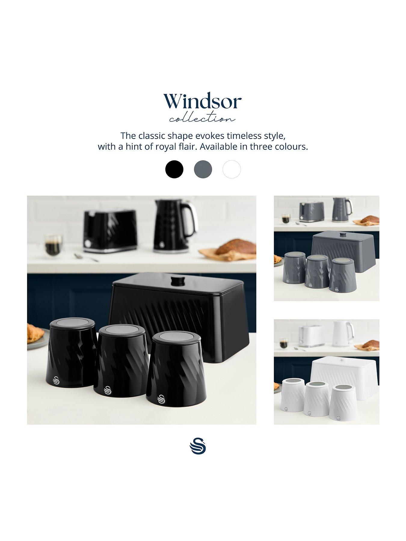  image of swan-bread-bin-black