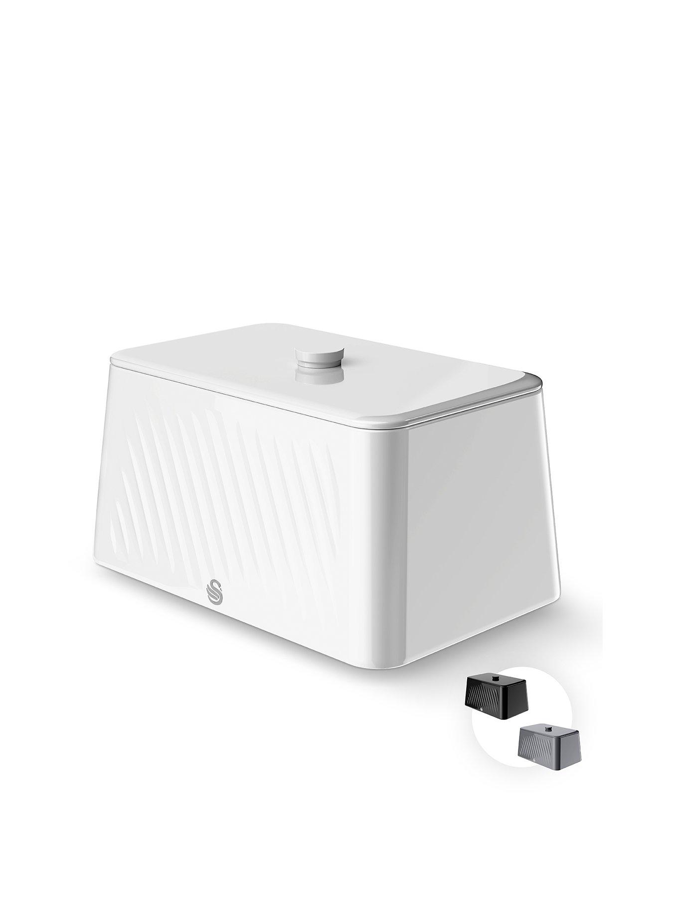  image of swan-bread-bin-white