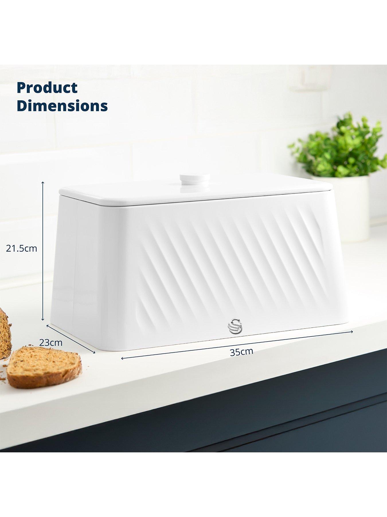  image of swan-bread-bin-white