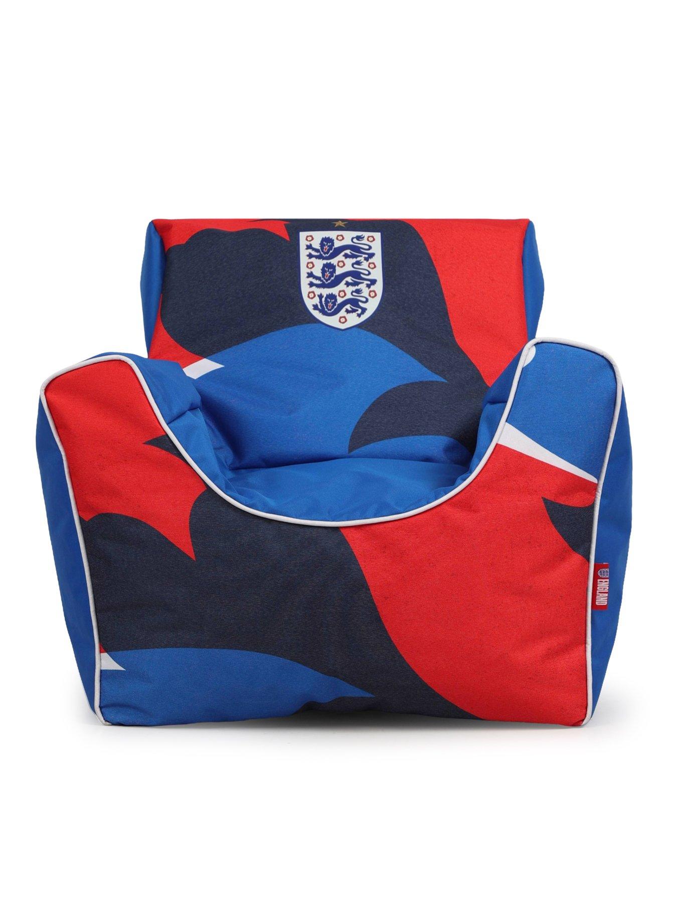 KAIKOO England Football Club Kids Funzee Beanbag Chair- Blue