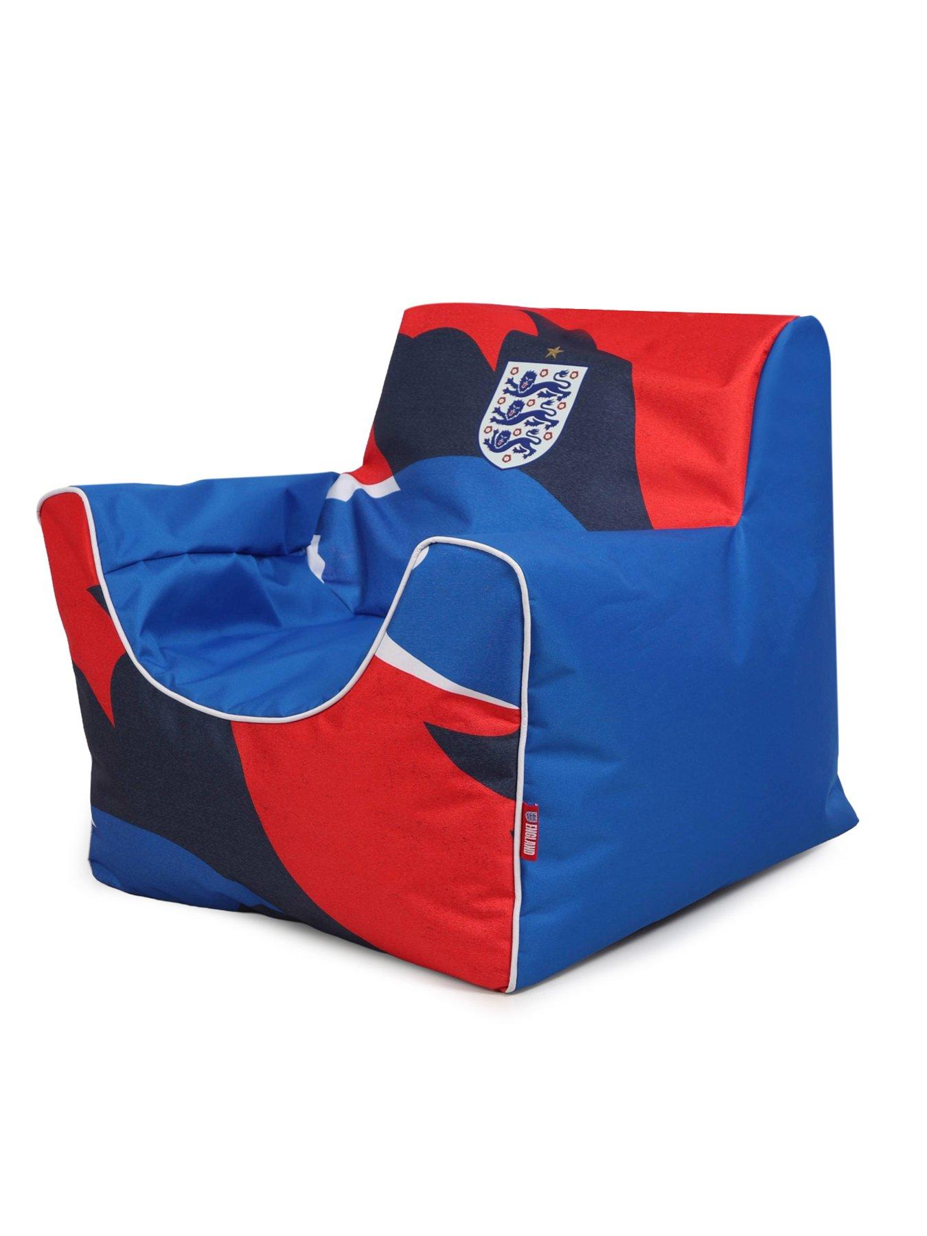 Image 4 of 5 of KAIKOO England Football Club Kids Funzee Beanbag Chair- Blue