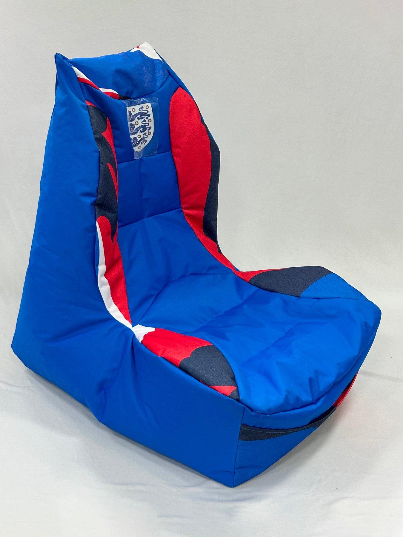 KAIKOO England Football Club Bucket Gaming Beanbag Chair- Blue